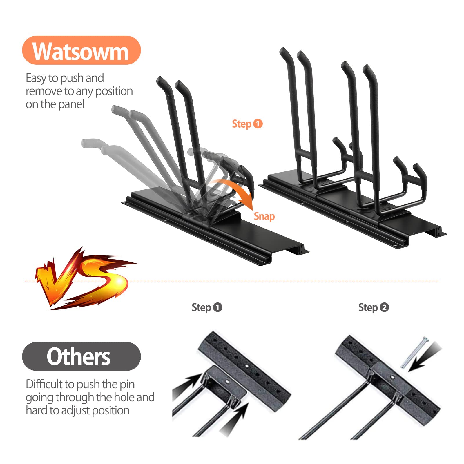 14-Piece Heavy Duty Steel Tool Storage Rack - 64