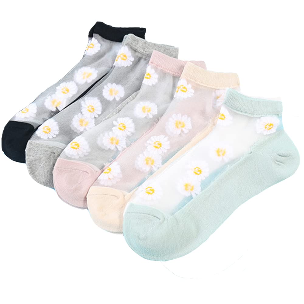 Benefeet Sheer Ankle Socks for Women - Thin Lace Nylon Summer Socks for Casual Wear