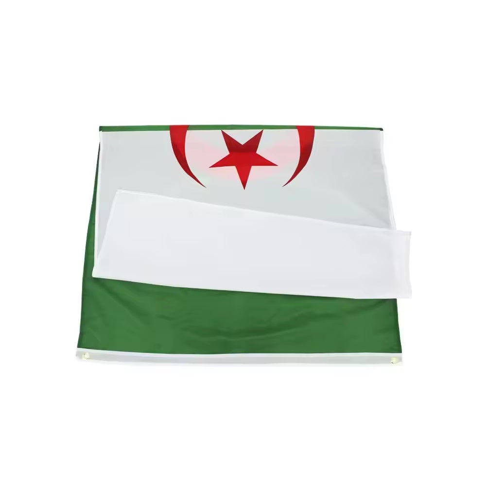Algeria Flag 90x150cm - Large Algerian National Flag for Outdoor/Indoor Use, Parades, Sporting Events & Patriotic Decorations