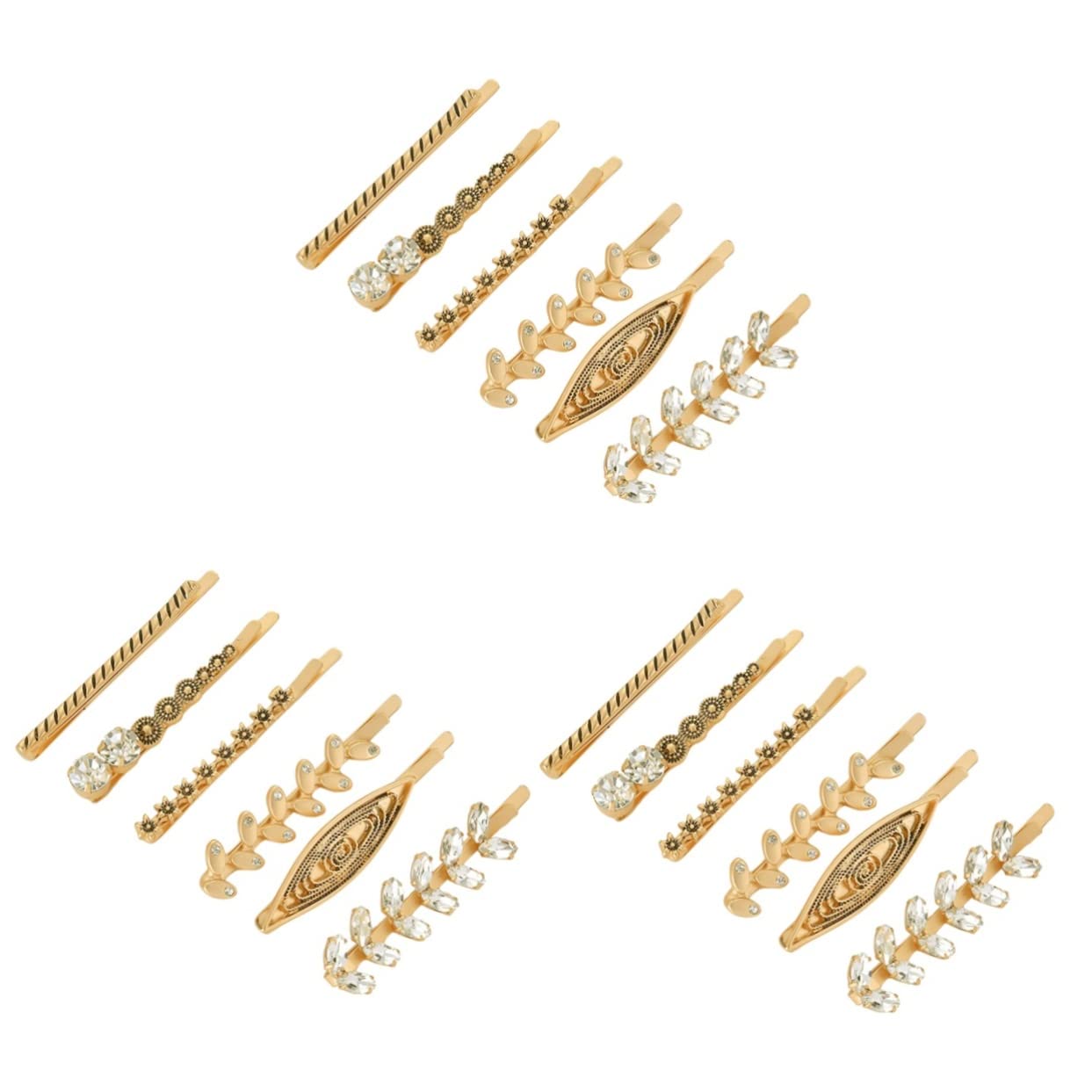 18Pcs Vintage Rhinestone Hair Clips for Women - Alloy Crystal Hair Barrettes, Floral Hairpins & Diamond Hair Accessories | Wedding, Party, Prom & Everyday Elegant Hairstyles