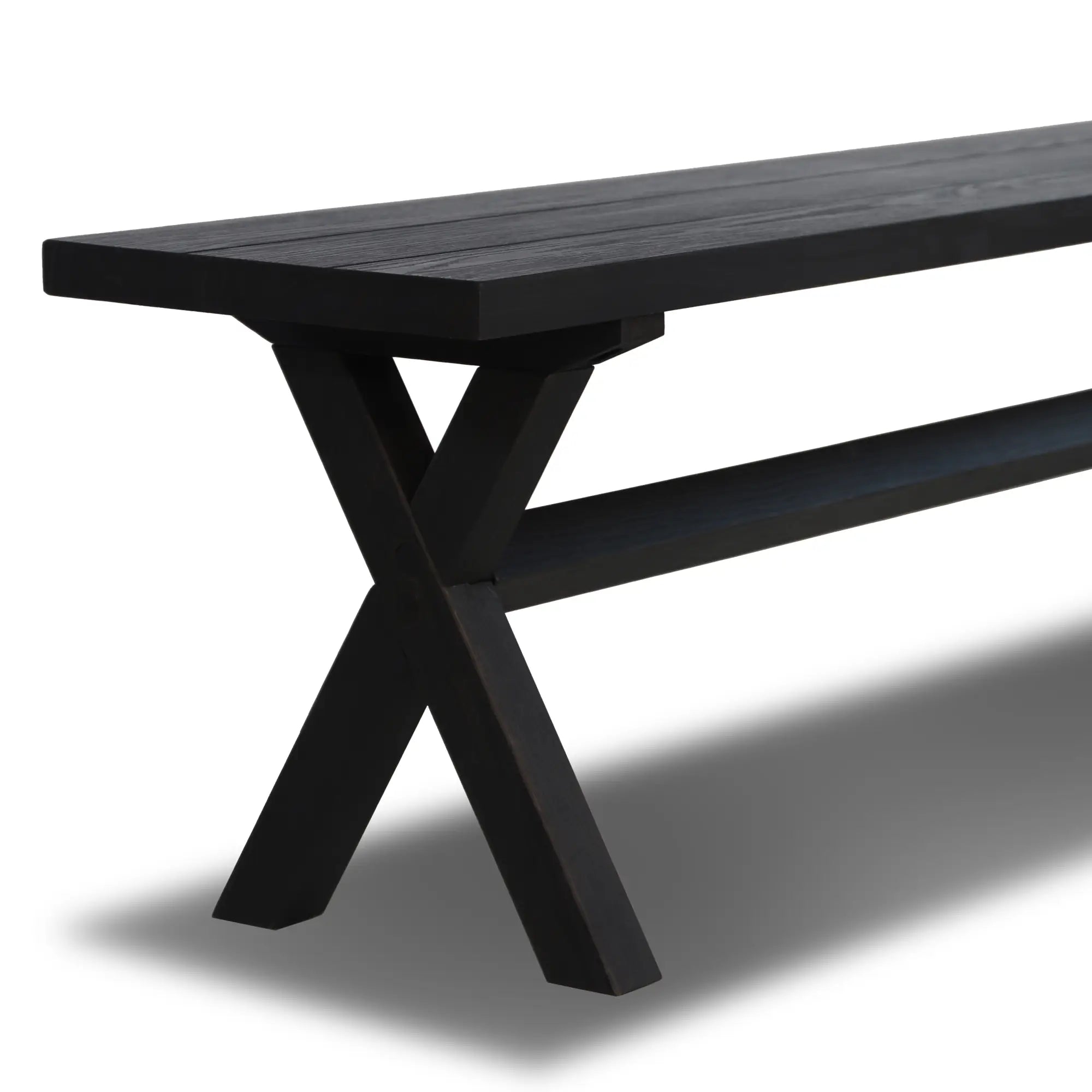 Solid Wood Bench - Cascais Style Handcrafted Wooden Bench for Patio, Garden, or Entryway - Durable & Weather-Resistant Outdoor Seating