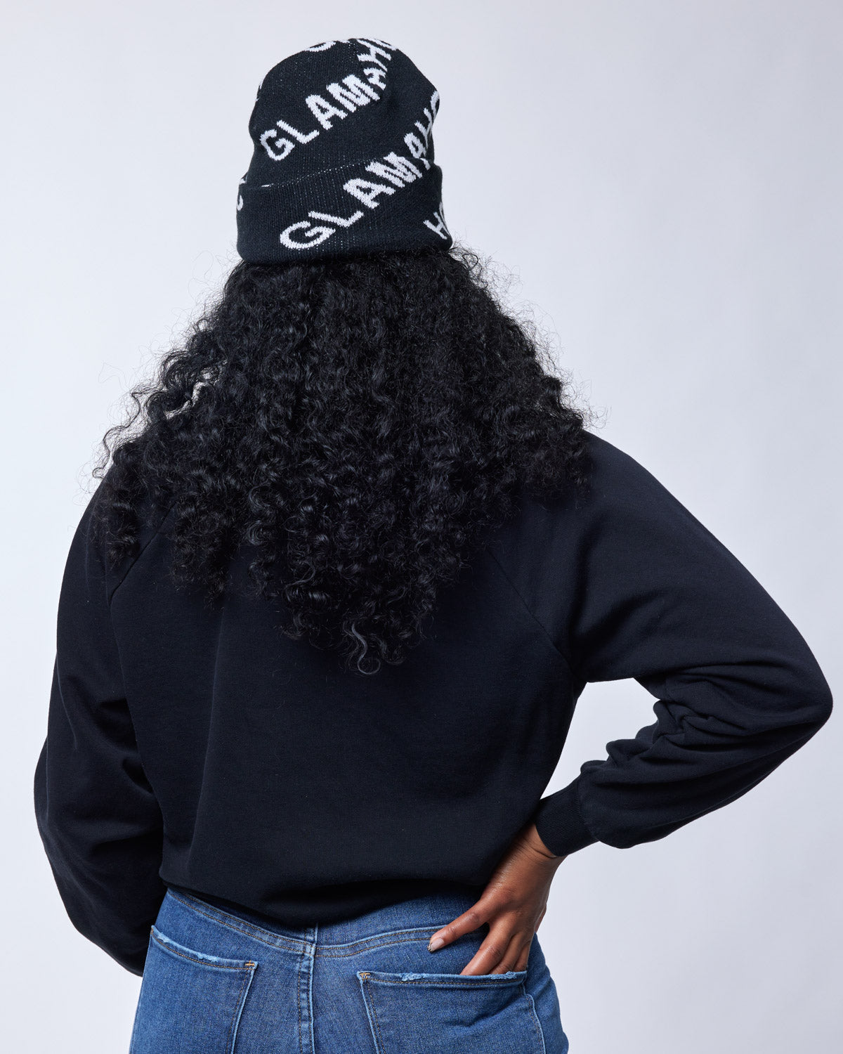 MONOGRAM BEANIE HAT - Black Winter Knit Beanie for Men & Women - Soft Warm Skull Cap for Outdoor Activities, Skiing, and Casual Wear