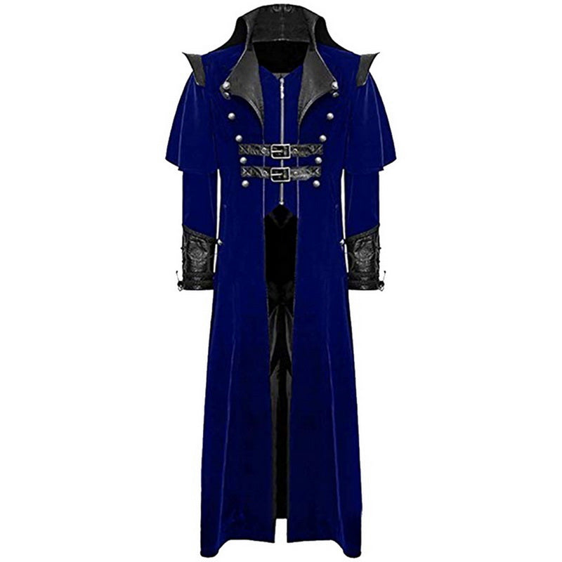Vintage Patchwork Halloween Costume for Adults - Gothic Steampunk Outfit for Cosplay, Parties & Festive Events