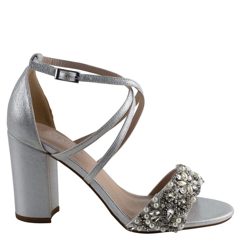Paradox London Pink Women's Hira Heeled Sandals - Elegant Summer Wedge Sandals for Women, Comfortable High Heel Dress Shoes for Parties, Weddings & Beach Vacations