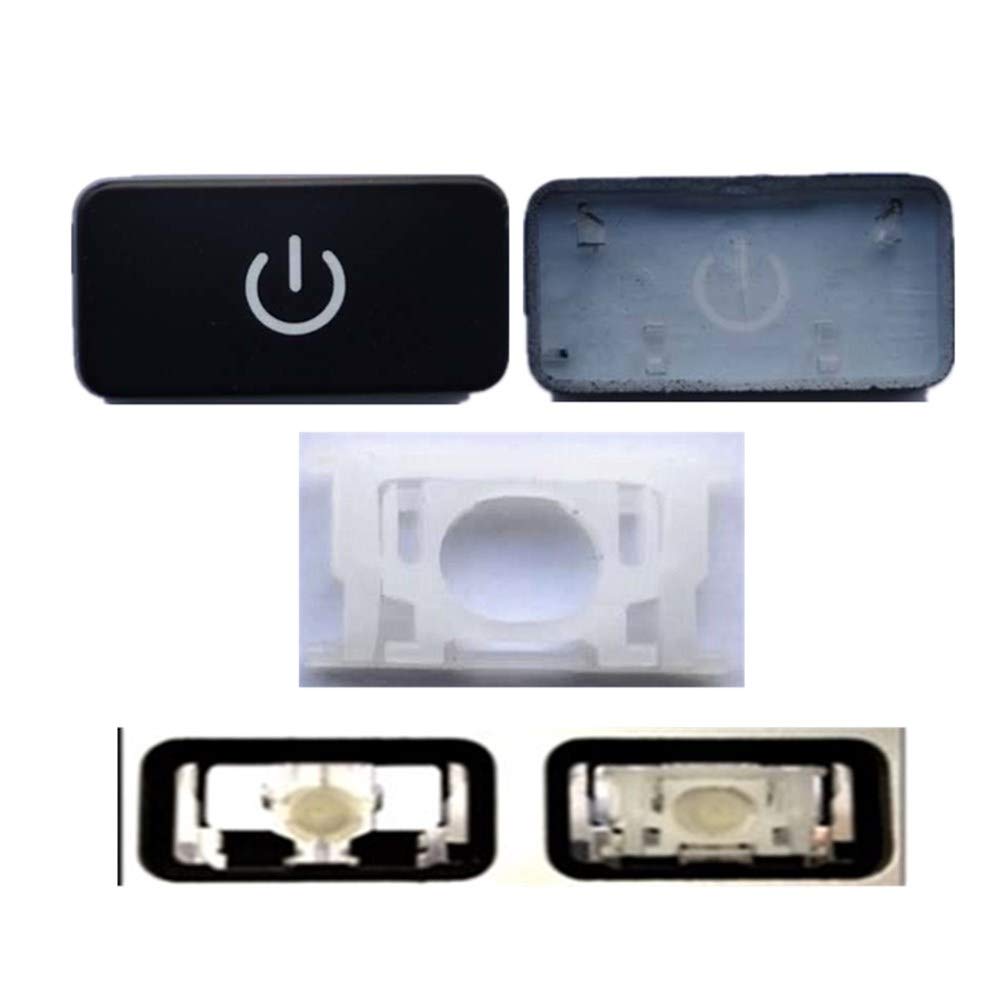 MacBook Pro A1425 A1502 A1398 & MacBook Air A1369 A1466 Replacement Power Button Keycap & Hinge Set - Compatible with AP11 Keyboard - Perfect for DIY Repair and Key Replacement at Home or Office