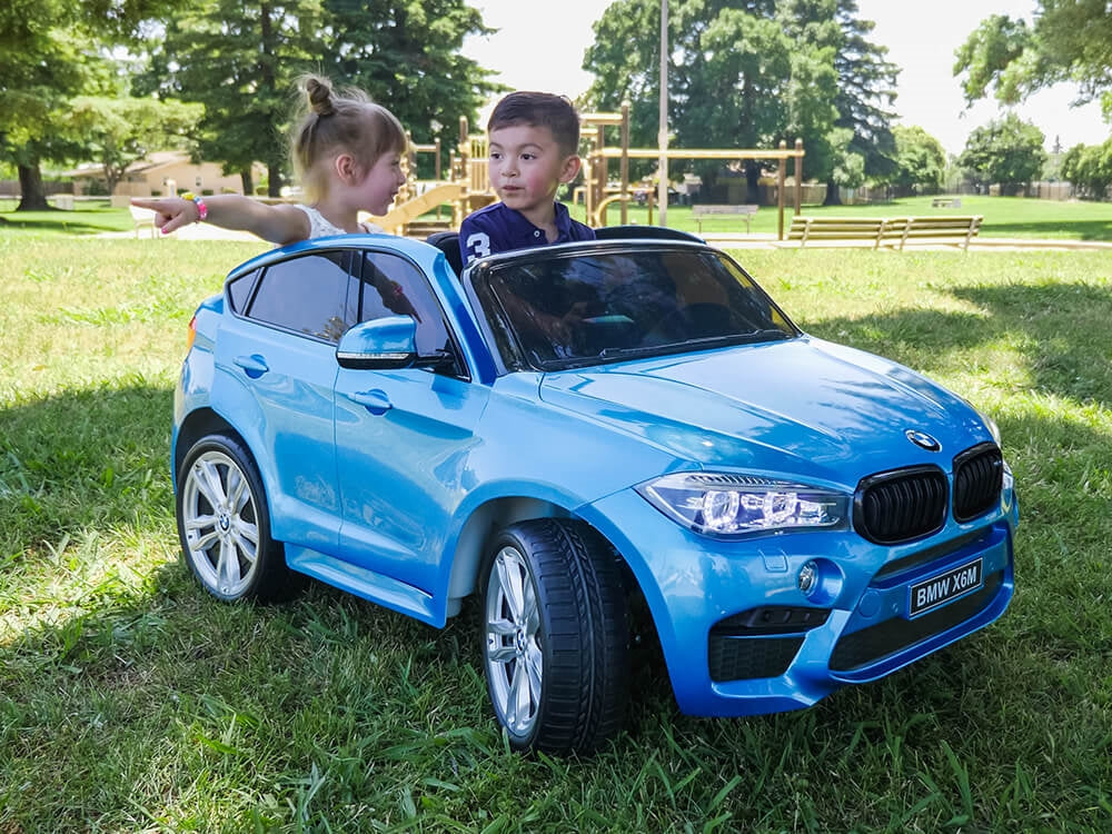 BMW X6M 12V Kids Ride On Car with Parent Remote Control - 2 Seater Electric Toy Car for Boys & Girls - Perfect for Indoor & Outdoor Play, Birthday Gifts