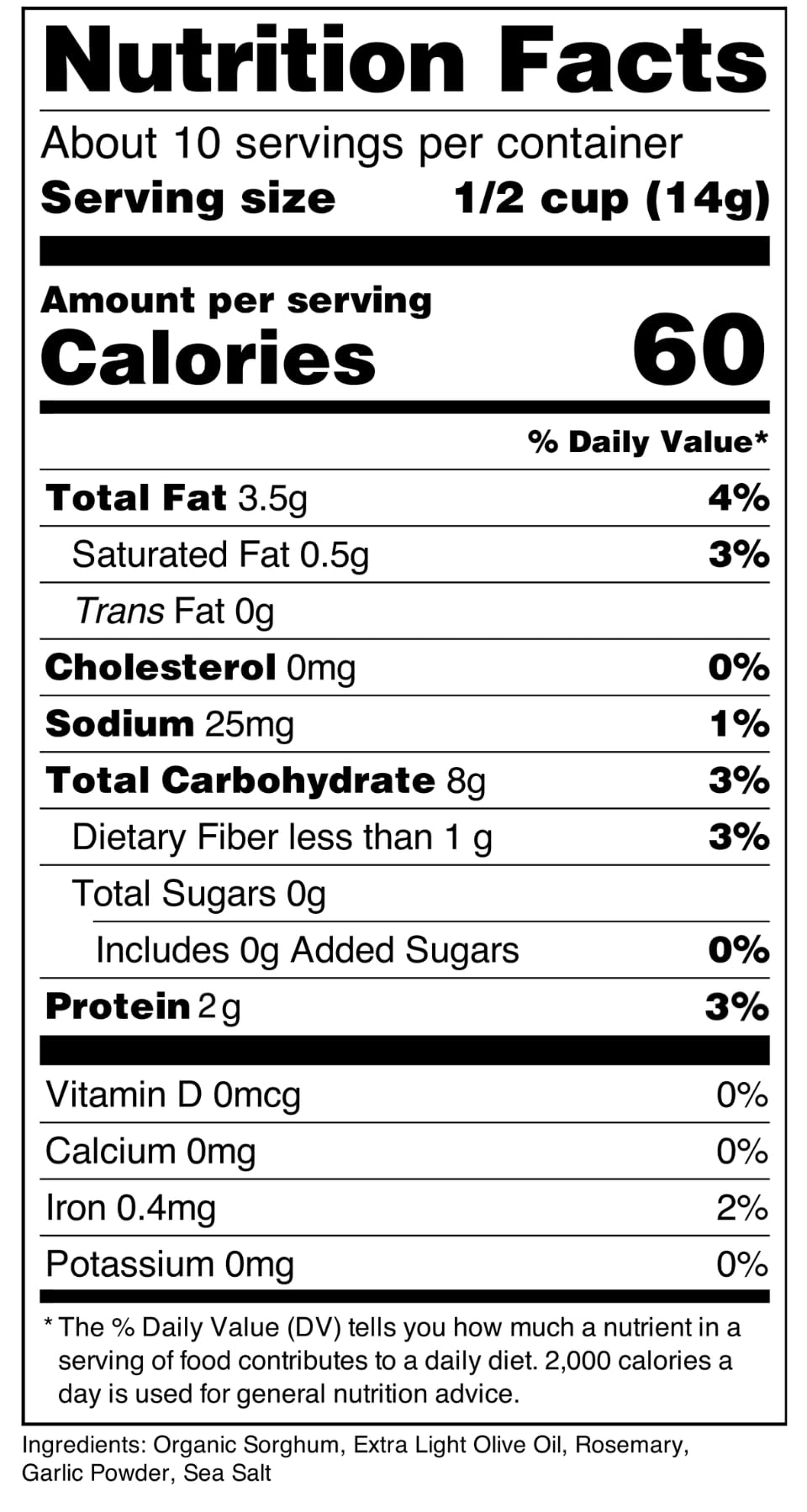 Organic Popped Sorghum Snacks - Keto, Gluten-Free, Healthy Alternative to Popcorn - for On-the-Go & Movie Nights