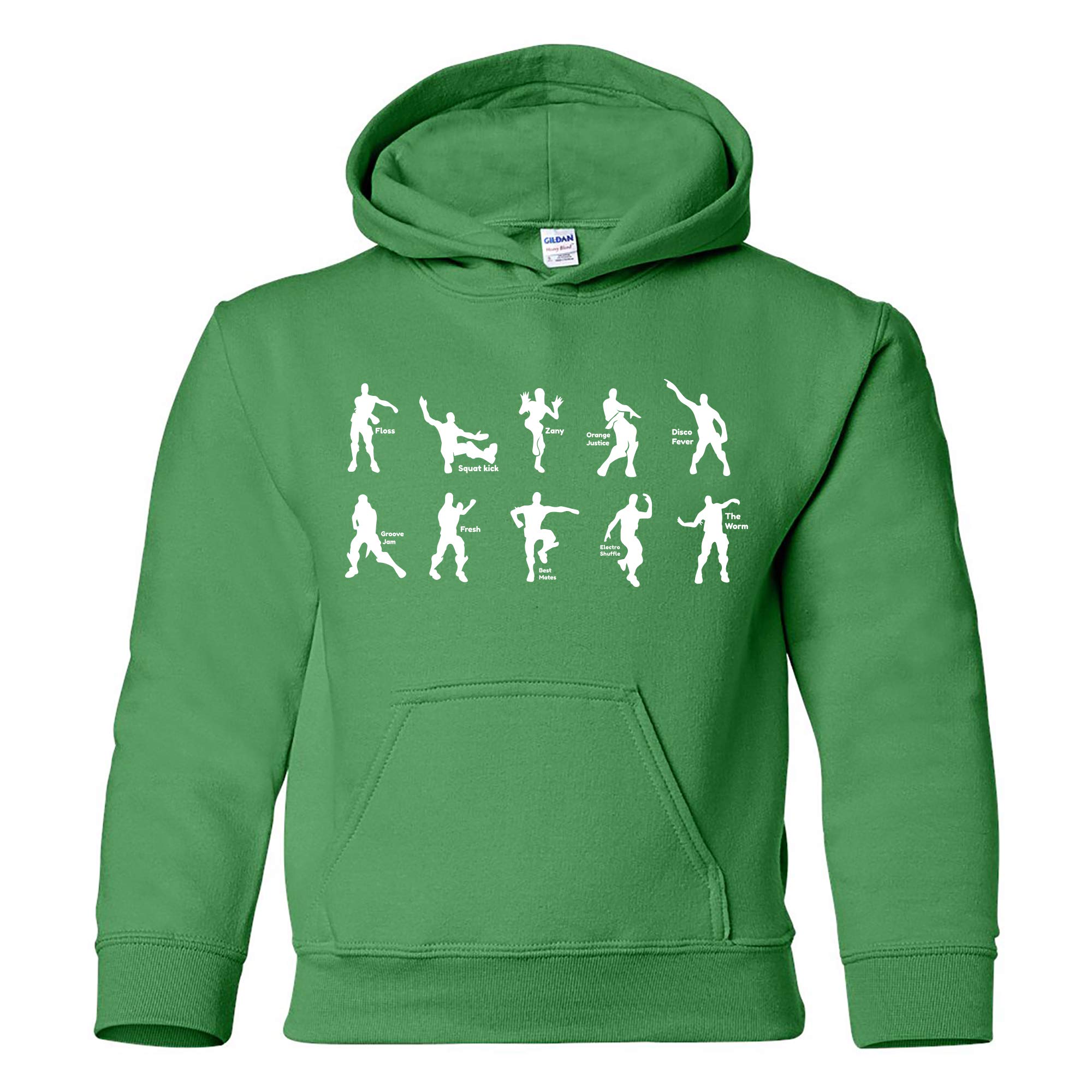 UGP Campus Apparel Emote Dances Hoodie - Funny Gaming Sweatshirt for Youth | Perfect for Cosplay, Twitch Streaming & Esports Events