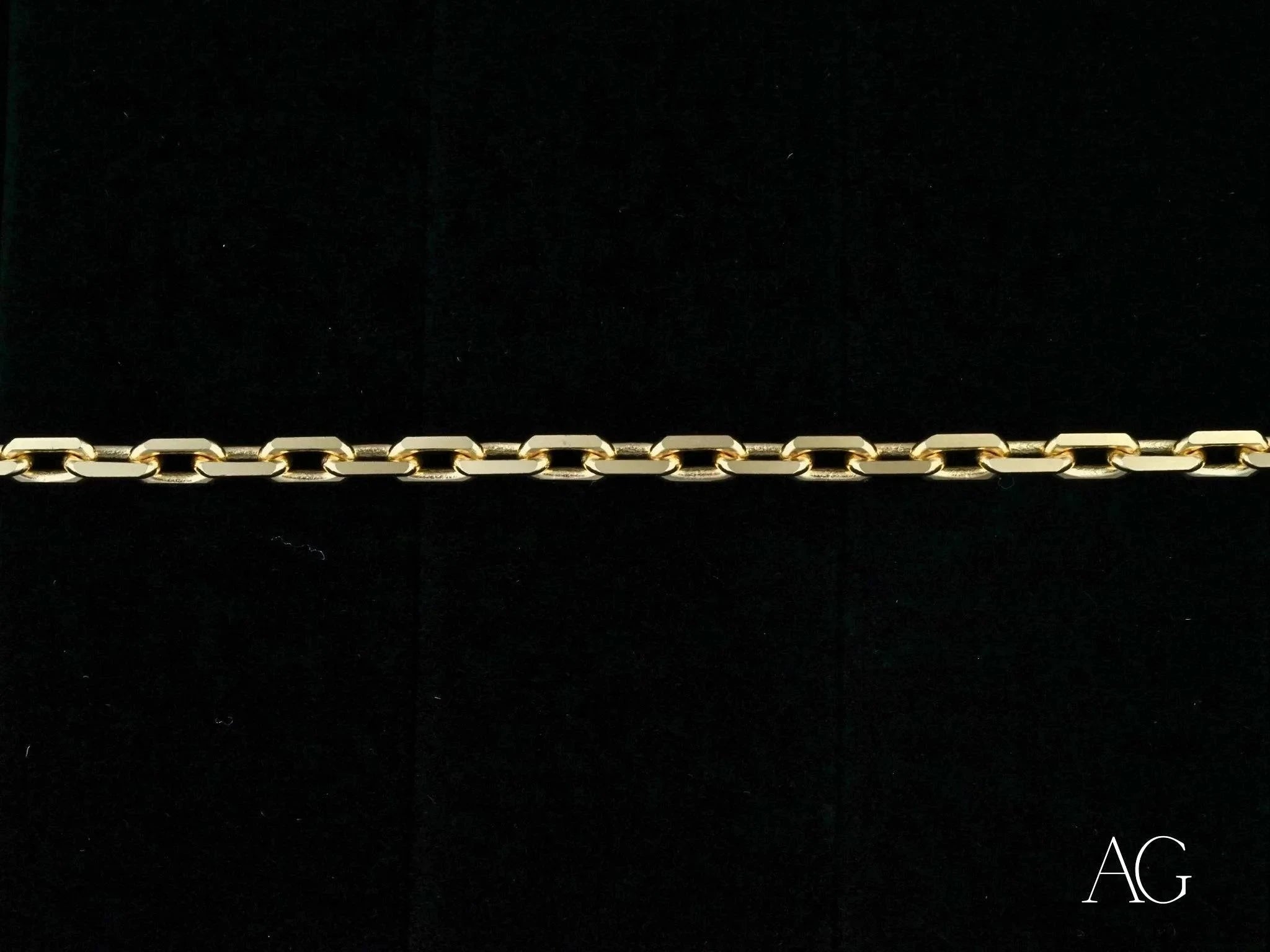 Exquisite 18K Solid Gold Diamond-Cut Bracelet for Women - Elegant Radiant Art Jewelry for Parties, Weddings & Special Occasions