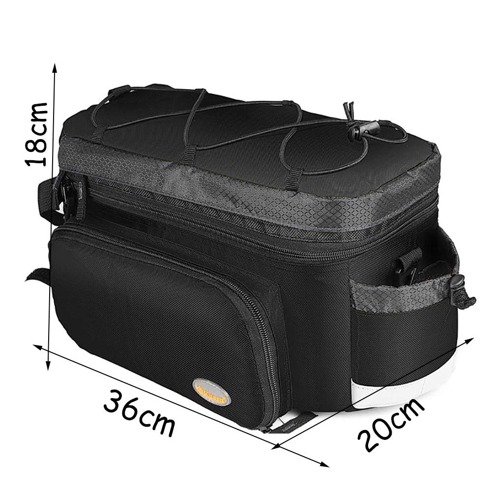 **12L Bike Rack Bag - Waterproof Bicycle Rear Seat Duffel Bag for Mountain, Road & Folding Bikes - Perfect for Commuting, Groceries & Outdoor Adventures (Color: C)**
