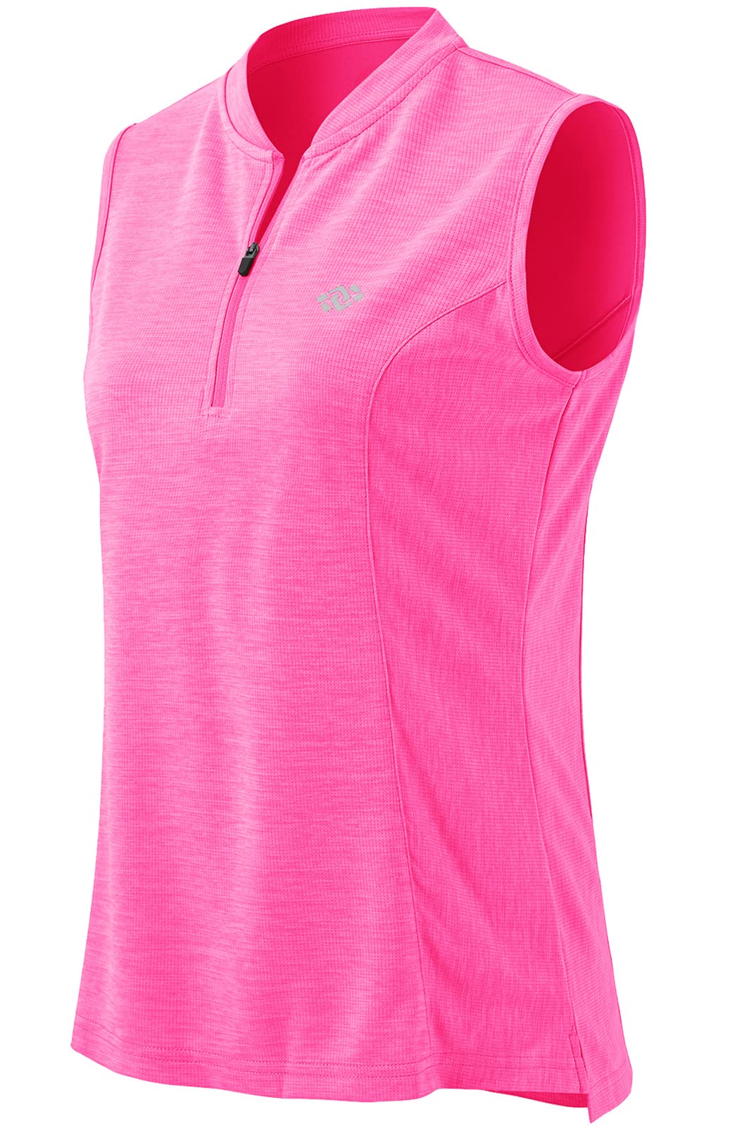 Women's Sleeveless Quick-Dry UPF 50+ Athletic Shirt - Tennis Golf Pickleball Sports Top with Zipper - Perfect for Outdoor Workouts & Summer Sports Activities