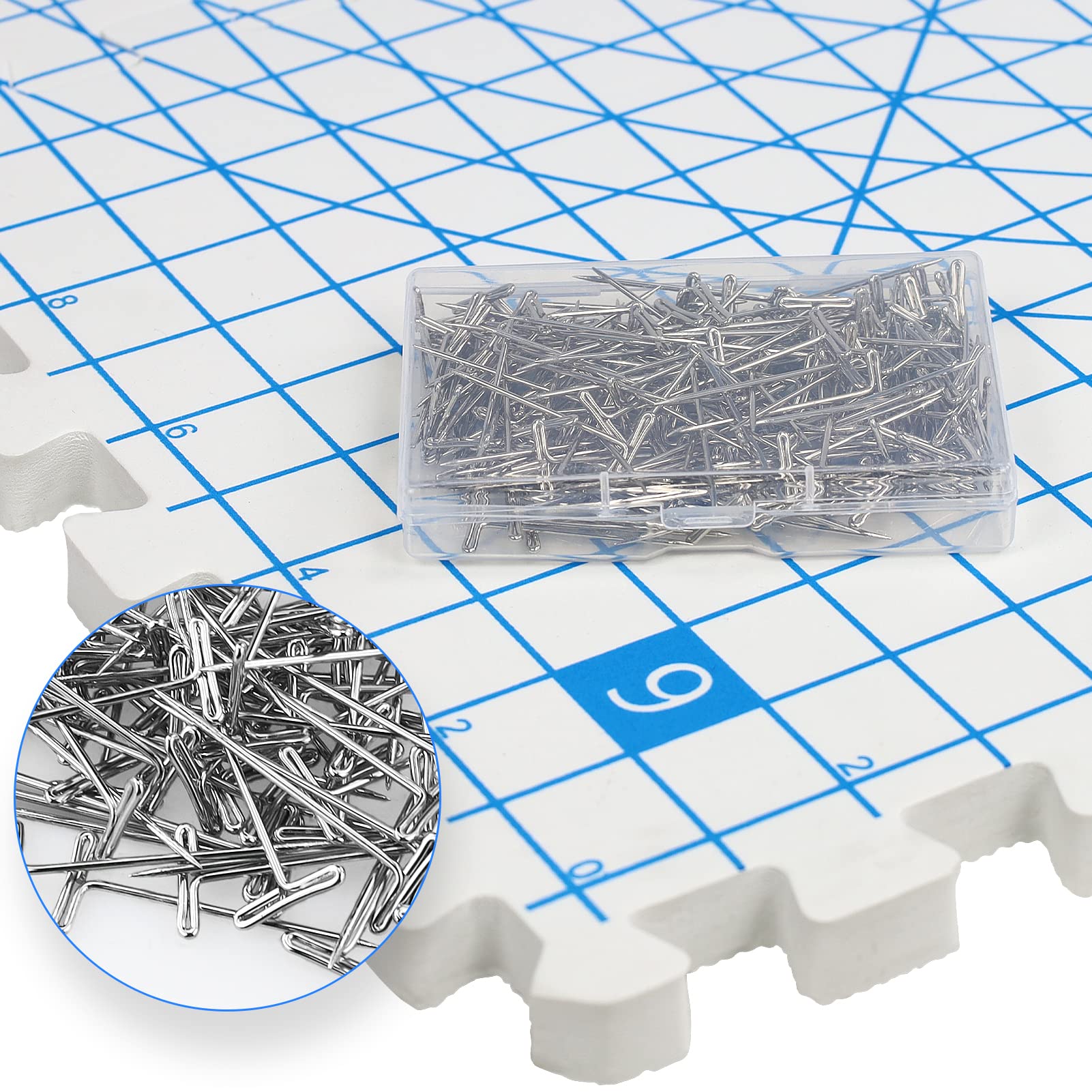 LAMXD Extra Thick Knitting Blocking Mats with Grids - 9 Pack Premium Blocking Boards for Crochet, Needlework & Yarn Projects with 200 T-Pins - Perfect for Blocking Shawls, Sweaters & Handmade Garments