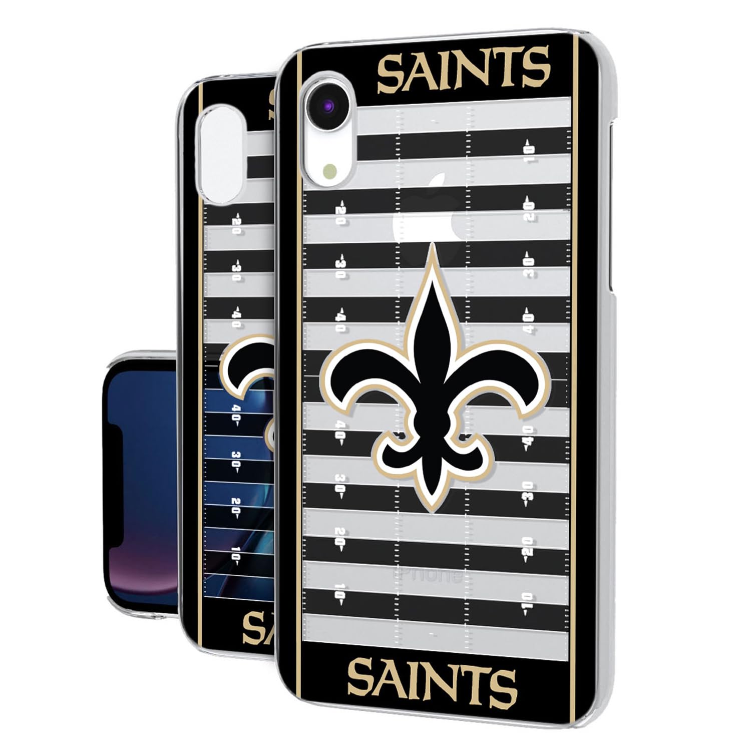New Orleans Saints iPhone Clear Case - Durable Protective Cover for iPhone 12/13/14/15 Pro Max - Slim Shockproof Design - Perfect for Football Fans & Game Day Outfits