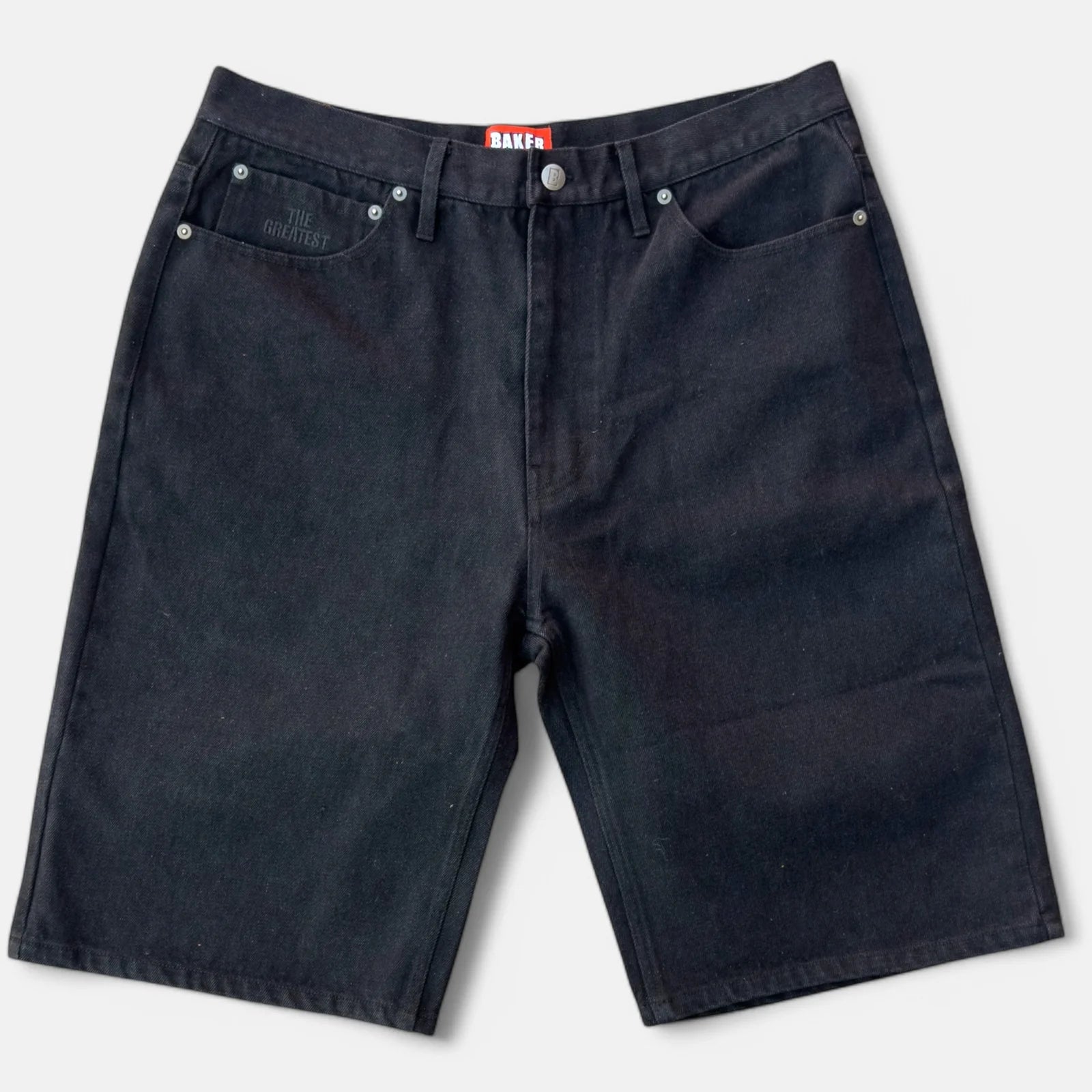 Baker Warner Jean Shorts for Women - High Waisted Denim Shorts Black | Casual Summer Outfit, Beachwear, Street Style Fashion