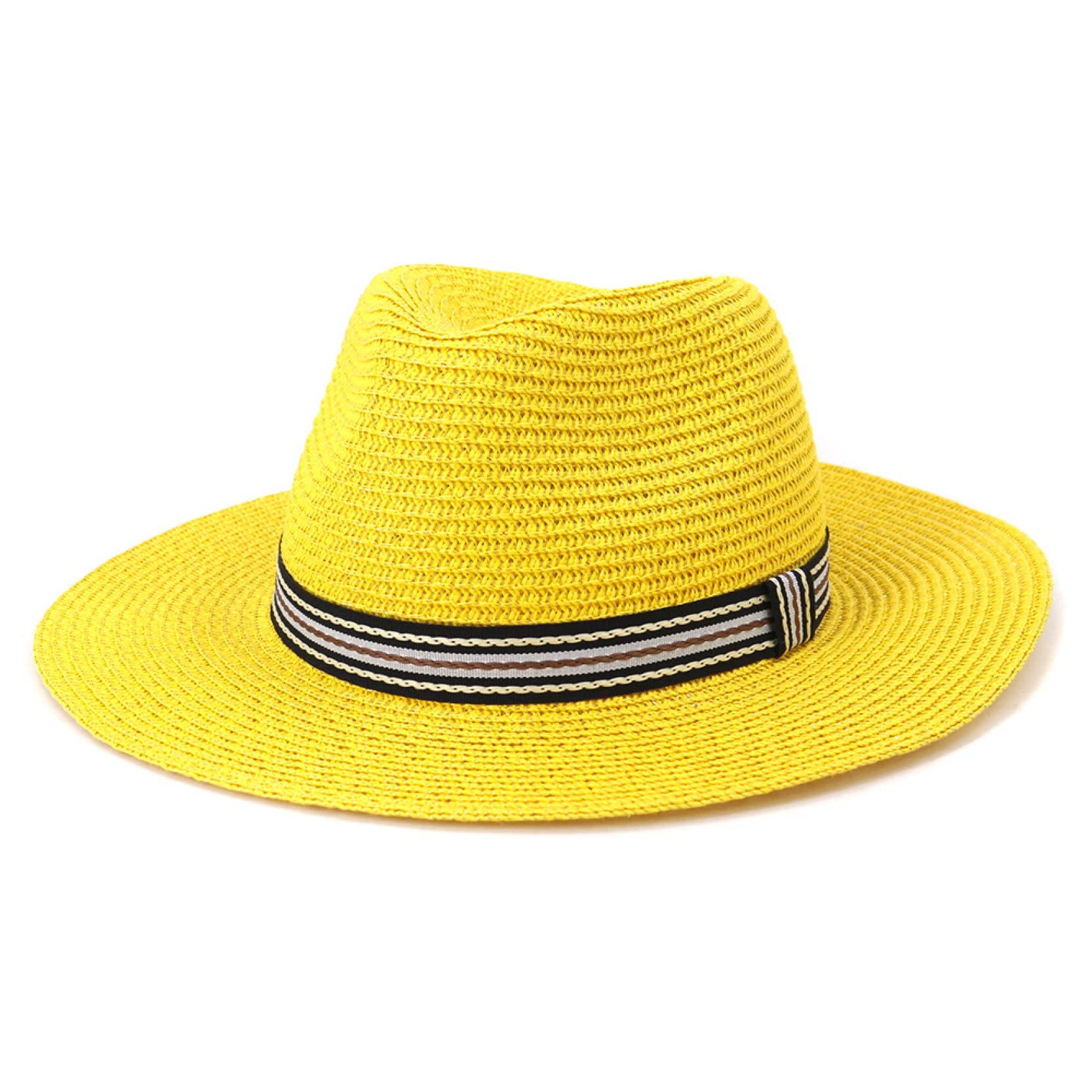 Stylish Red Straw Sun Hat for Women & Men - UV Protection Wide Brim Beach Hat for Summer Outdoor Activities - Perfect for Beach, Garden, and Travel