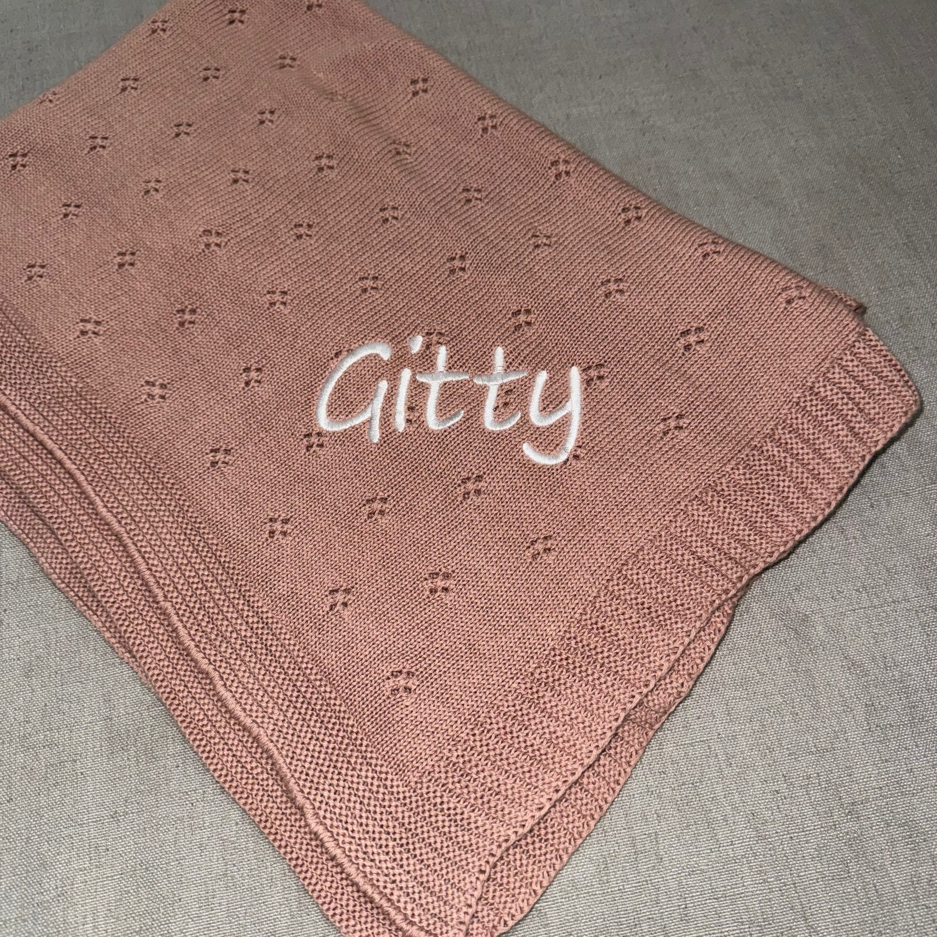 Domani Home Soft Flower Pale Pink Baby Blanket - Cozy & Breathable for Newborns, Infants, Toddlers - Perfect for Nursery, Swaddling, Stroller & Gift Giving