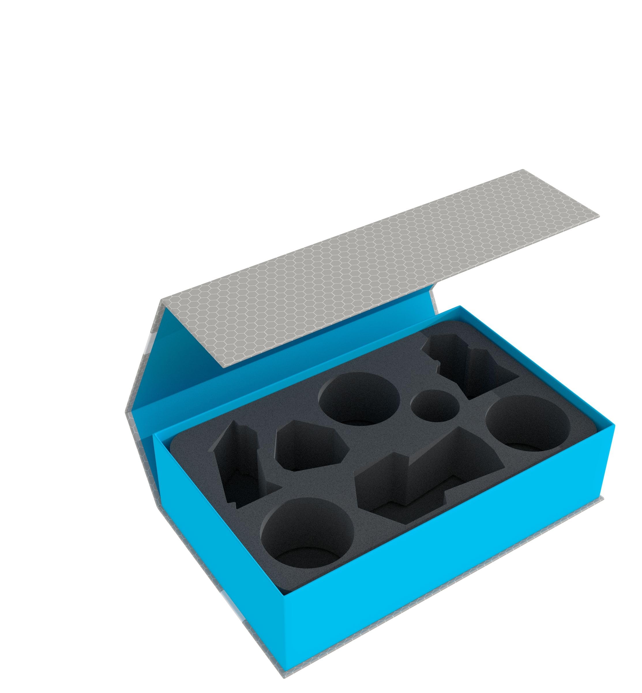 Feldherr Magnetic Storage Box Blue - Compatible with Warhammer Underworlds: Nightvault Arcane Hazards Miniatures | Secure Organizer for Tabletop Gaming Accessories | Perfect for Warhammer Tournament Transport & Home Display