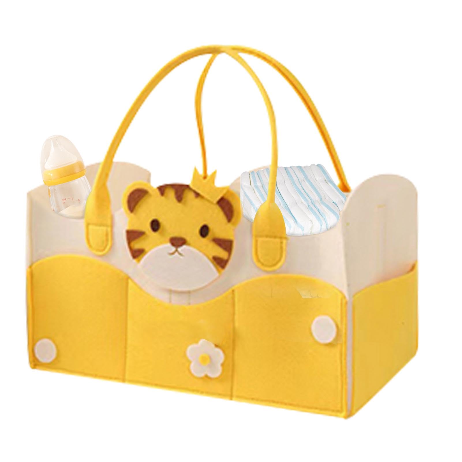 Stylish Large Travel Diaper Tote Bag with Smart Divided Design for Organization - Perfect for Baby Essentials, Parenting Outings & Family Travel