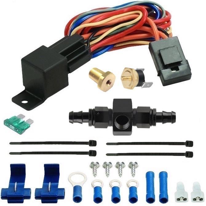 25 Row Transmission Oil Cooler with Electric Fan - 6AN & 10AN Hose Fittings & Thermostat Switch - Perfect for High-Performance Vehicles & Towing Applications