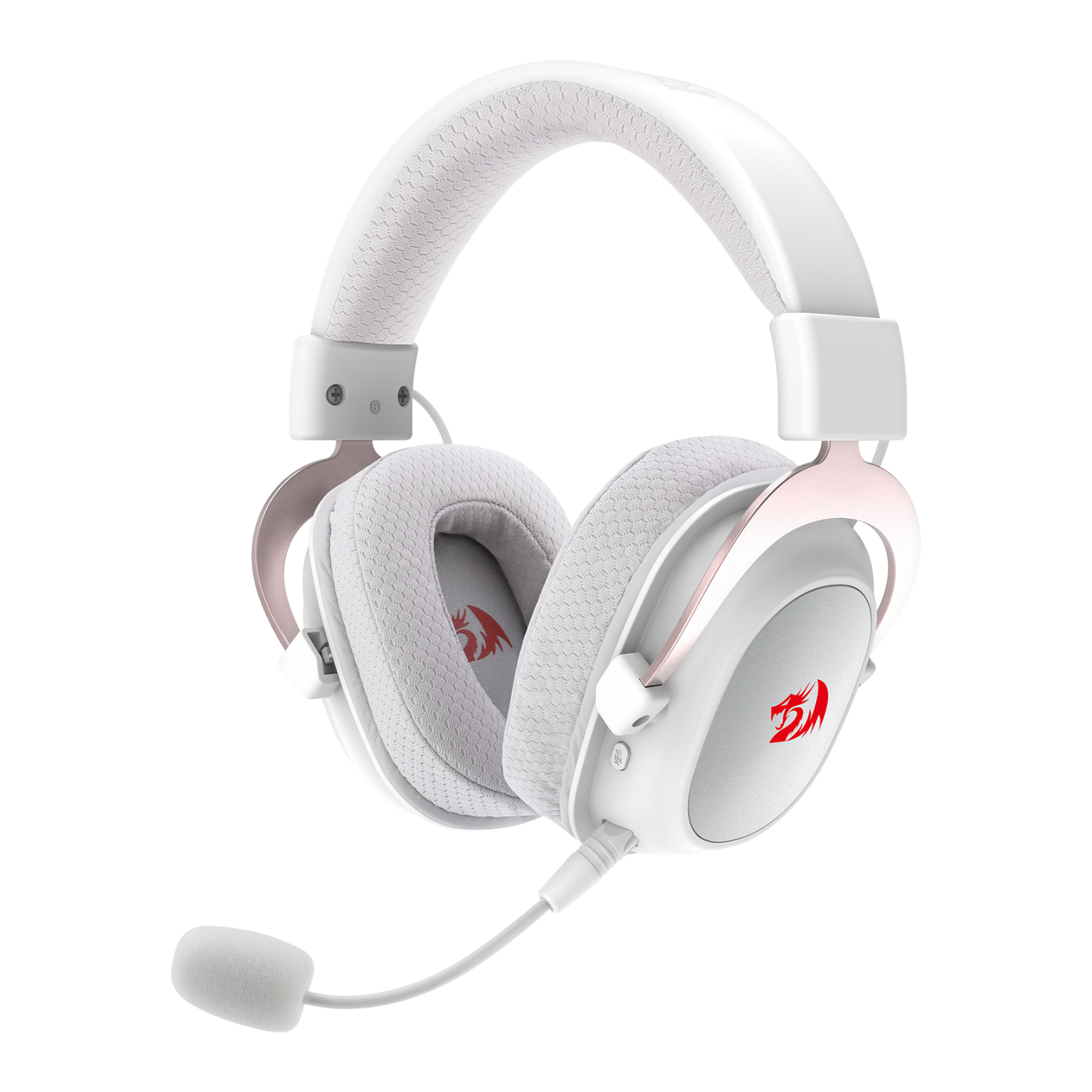 Redragon Zeus H510 PRO Wireless Gaming Headset - White | Noise Cancelling Mic, 7.1 Surround Sound for PC, PS5, Xbox | Perfect for Competitive Gaming & Streaming