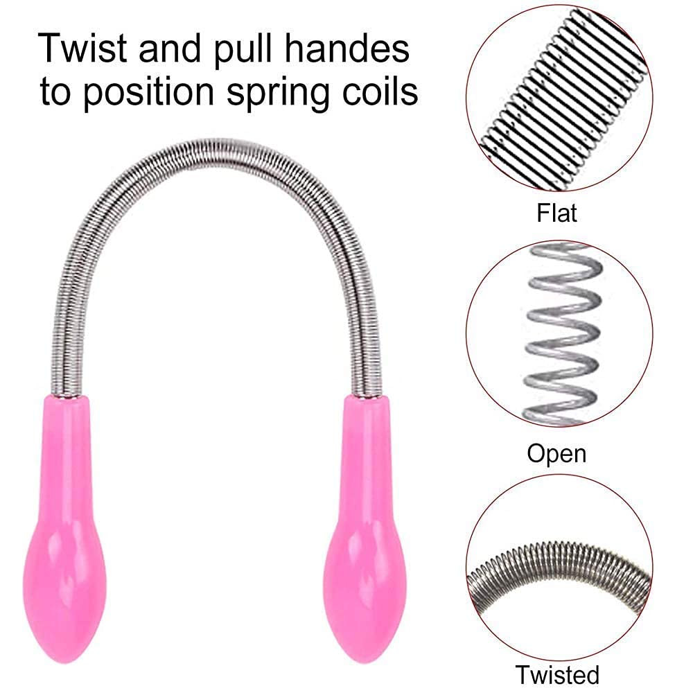 Premium Manual Facial Hair Remover for Women - Dual Epilator Stick for Face & Body Hair Removal - Beauty Tool Kit (2-Pack) - Perfect for Travel & At-Home Grooming