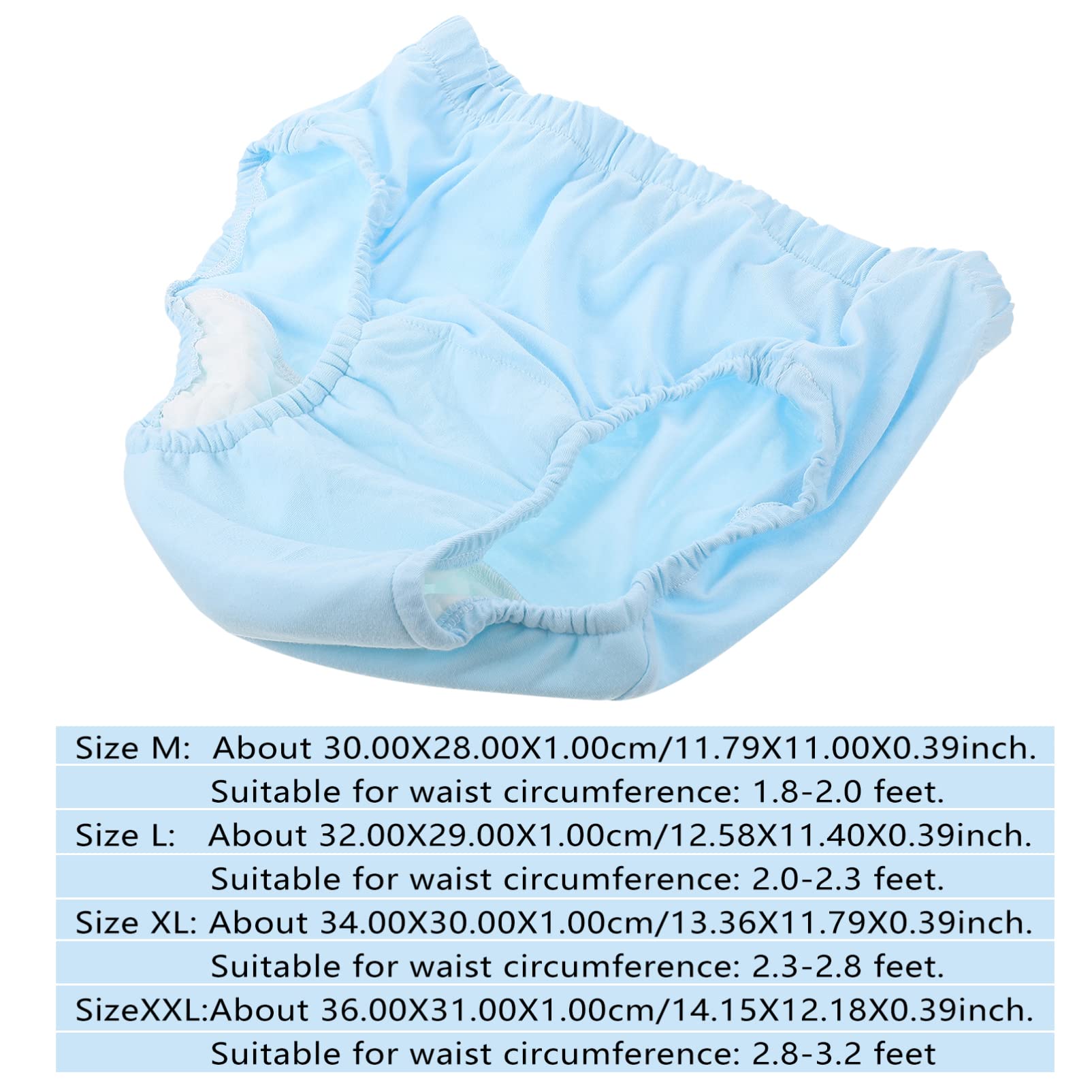 Cabilock Reusable Incontinence Underwear for Women - Soft Cotton Cloth Diapers for Elderly & Adults - Comfortable Anti-Leak Protection for Day & Night Use - Ideal for Home, Travel & Post-Surgery Care