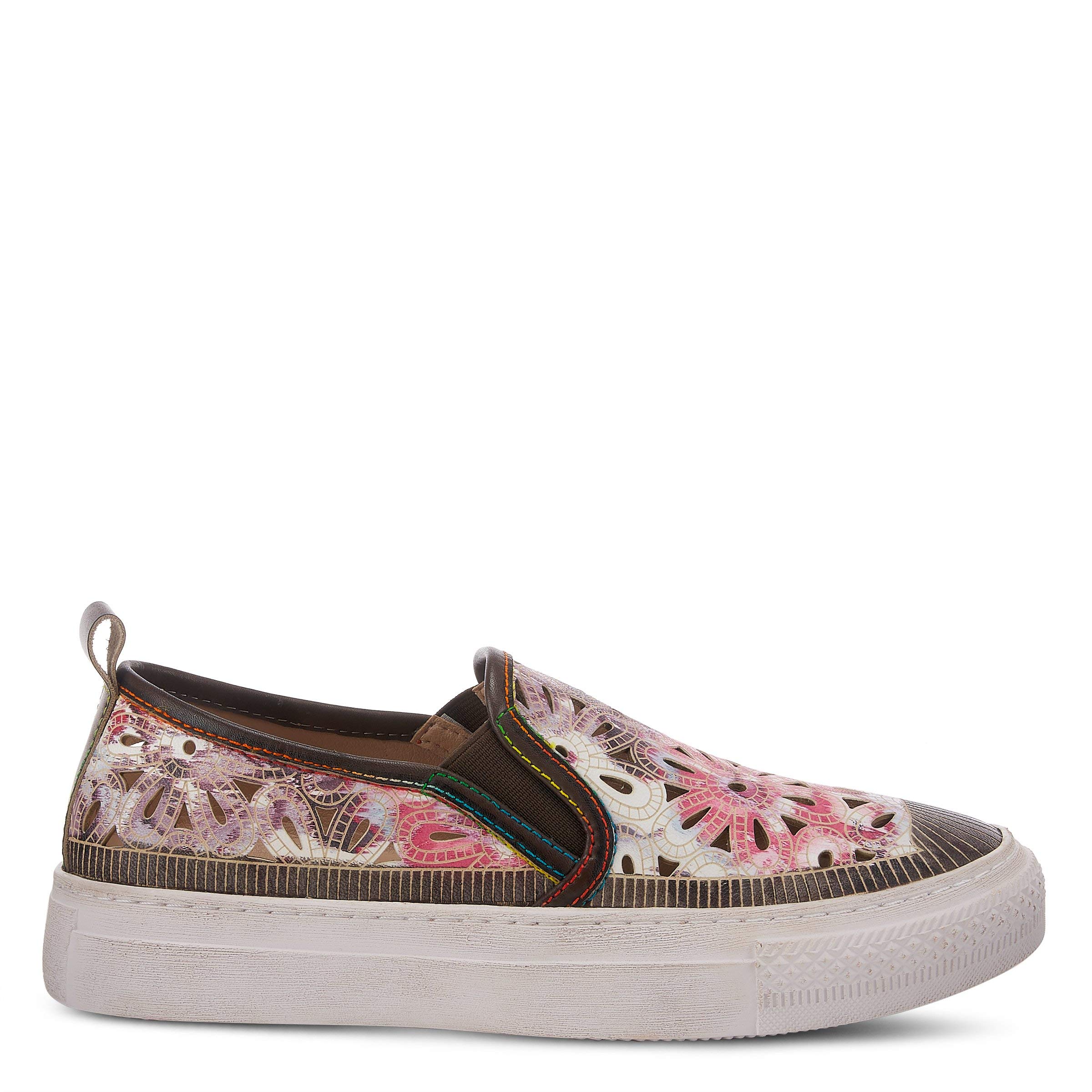 Spring Step L'Artiste Women's Denofeden Comfortable Slip-On Sneakers - Casual Walking Shoes for Women with Memory Foam, Fashionable Work Shoes for Nurses & Teachers