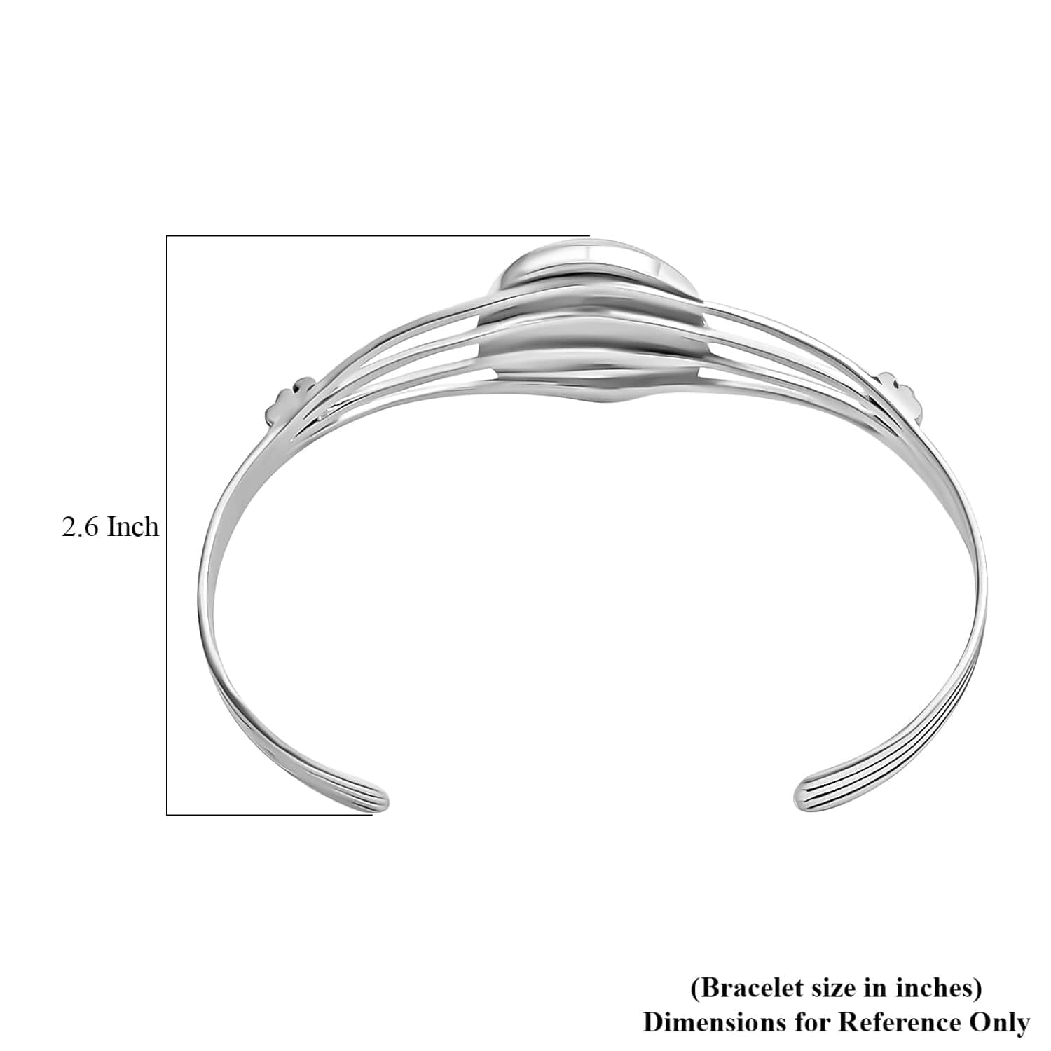 Shop LC Santa Fe Style Kingman Turquoise Bangle Cuff Bracelet for Women - 925 Sterling Silver Jewelry, 7