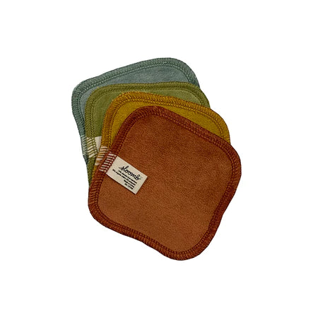 Sloomb Velour Terry Mini Wipe Set - Soft & Absorbent Baby Wipes for Gentle Cleaning, Diaper Changes & On-the-Go Care
