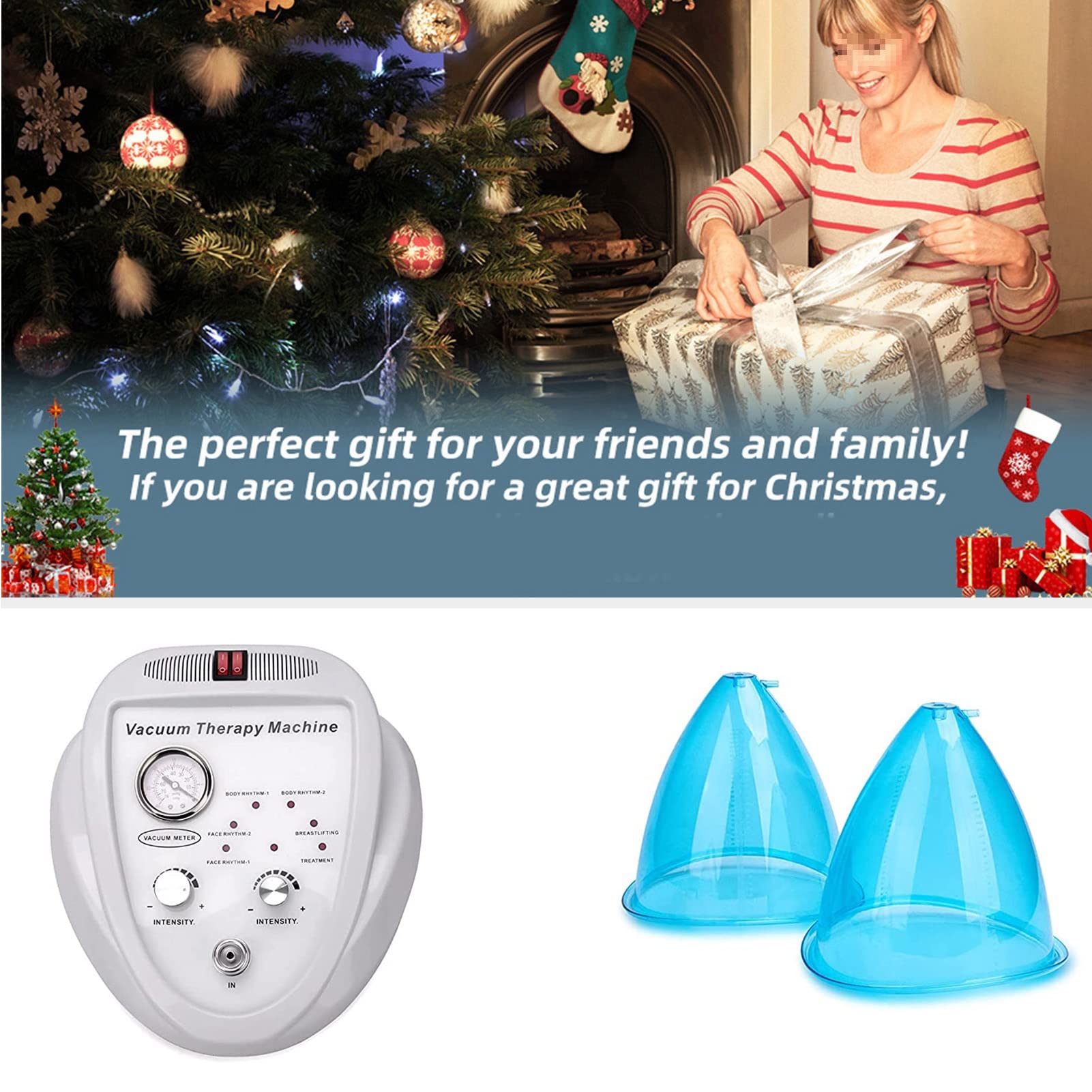 **Butt Vacuum Therapy Cups - 160ml/180ml Silicone Suction Cups for Buttock Lift & Body Massage - 19cm Diameter - Enhance Curves & Relax Muscles for Spa & Home Use**
