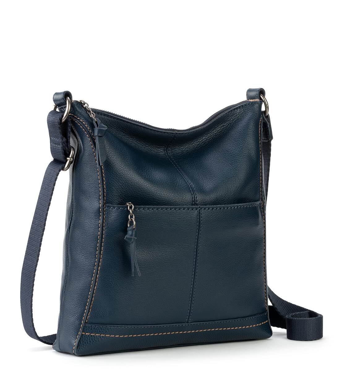 The Sak Lucia Genuine Leather Crossbody Bag - Adjustable Strap Convertible Purse for Women | Perfect for Travel, Shopping & Everyday Use