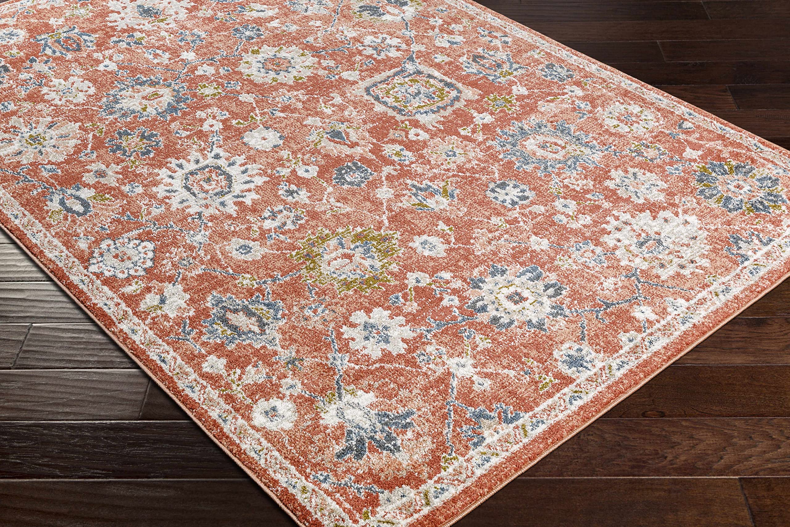 Premium Hauteloom Lanigay Traditional Area Rug - Rust, Ivory, Gray - 7'10