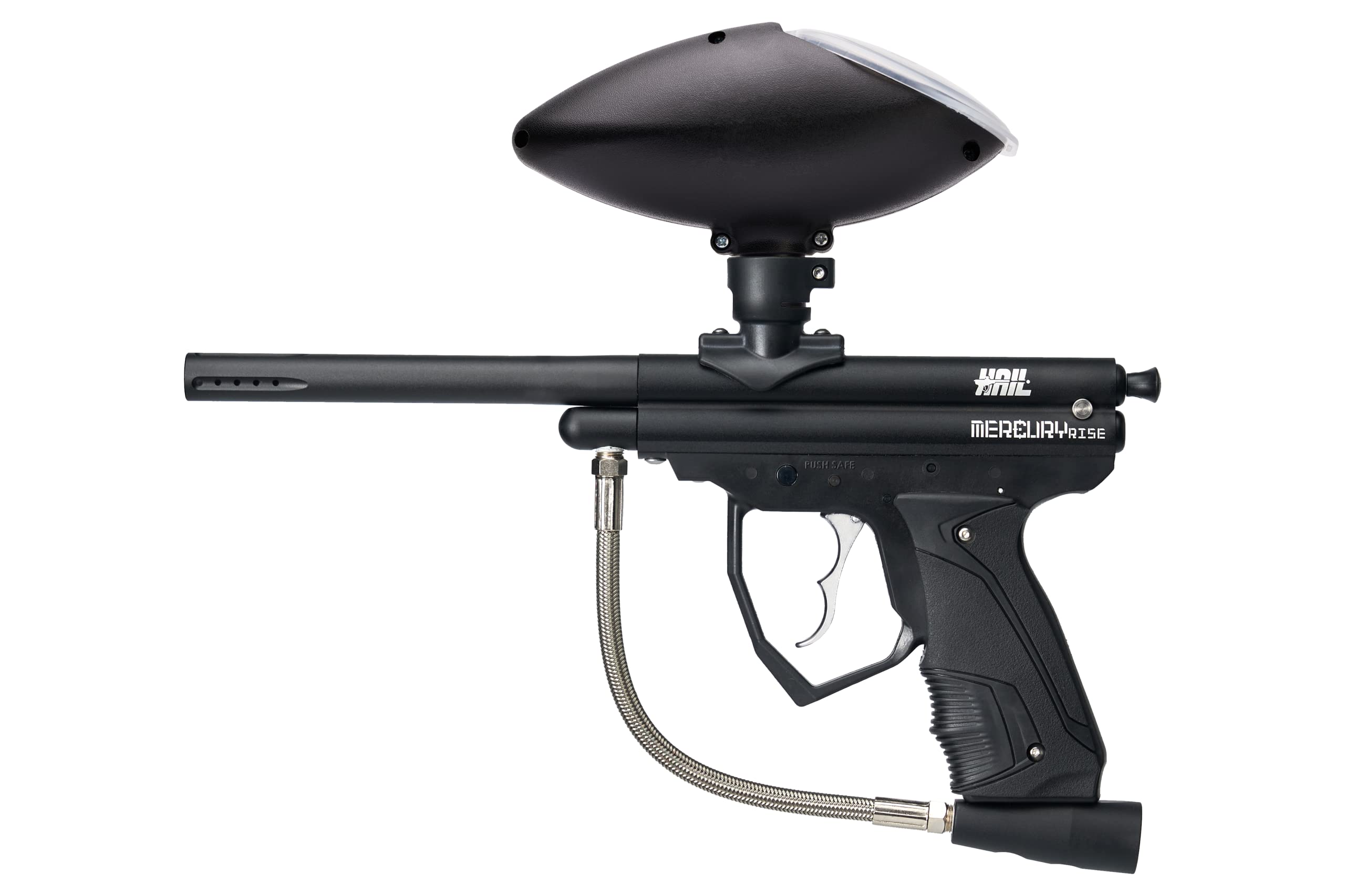 Mercury Rise Hail Semi Auto .50 Caliber Paintball Gun Marker with Loader - High Performance Paintball Equipment for Outdoor Games, Team Sports & Tactical Training