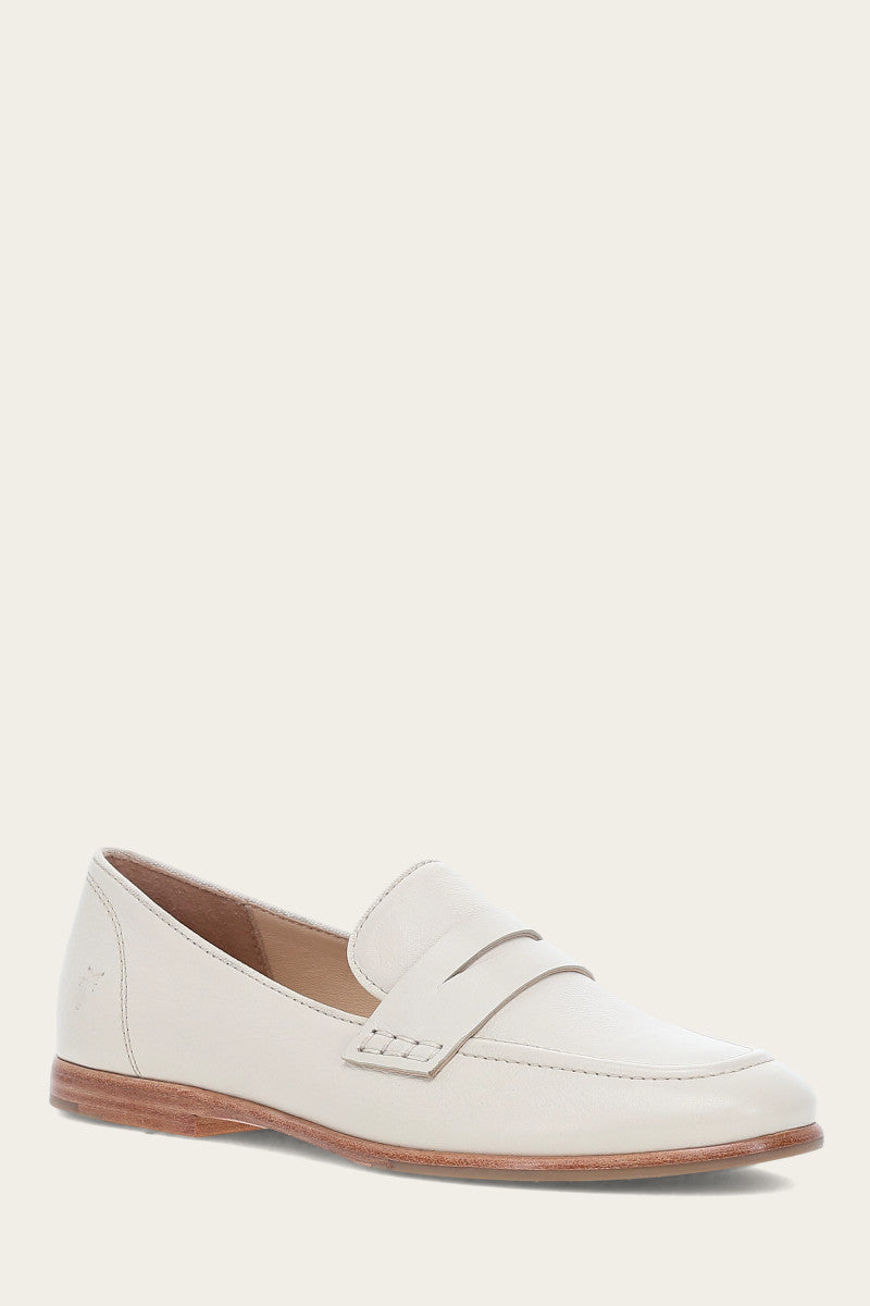 Faith Women's Loafer Shoes Ivory - Comfortable Slip-On Flats for Work, Office & Casual Wear