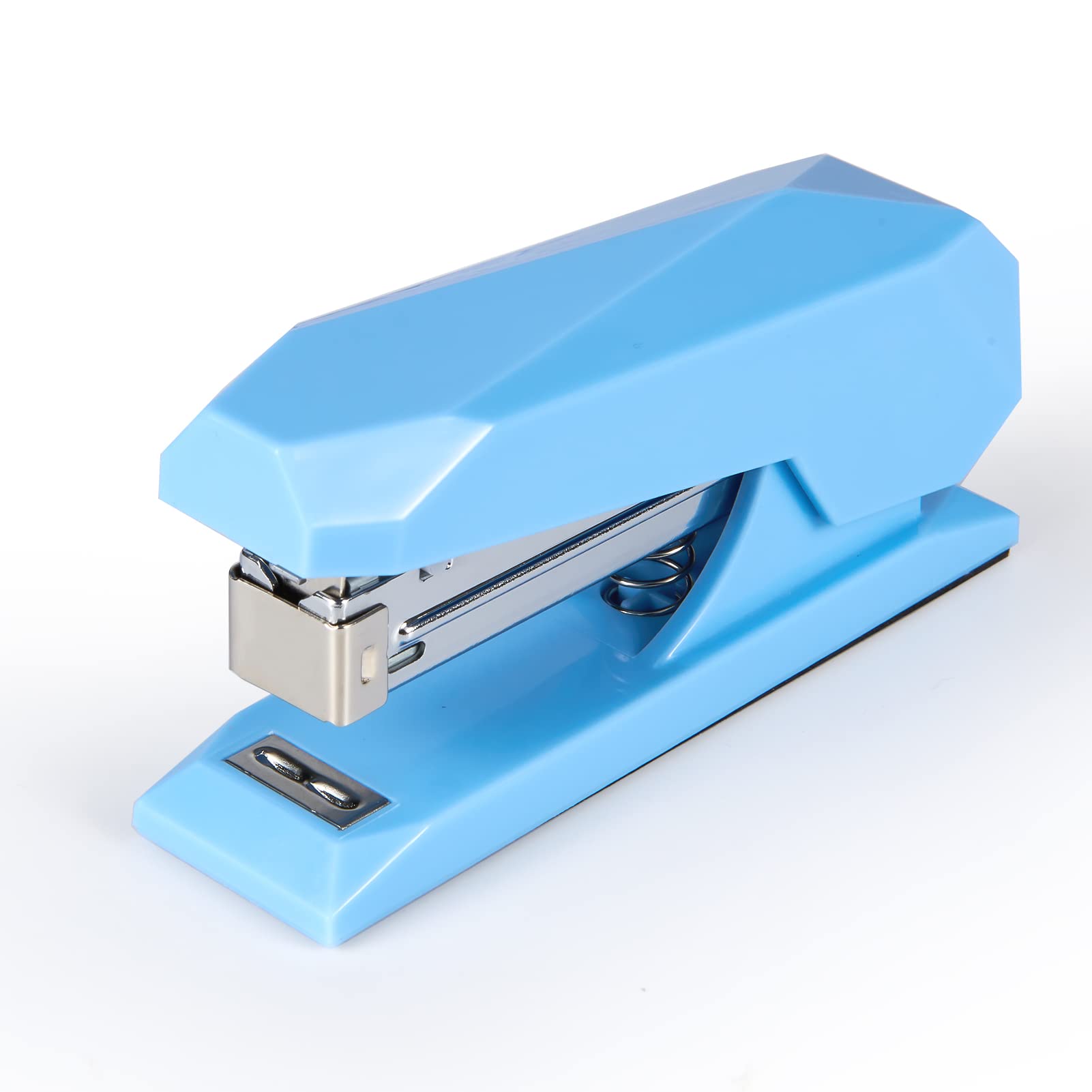 COCOMK Heavy Duty Desk Stapler with Staples - Compact & Durable Office Stapler for Paper, Documents, Files (Blue) - Perfect for Home, Office, School & Craft Projects