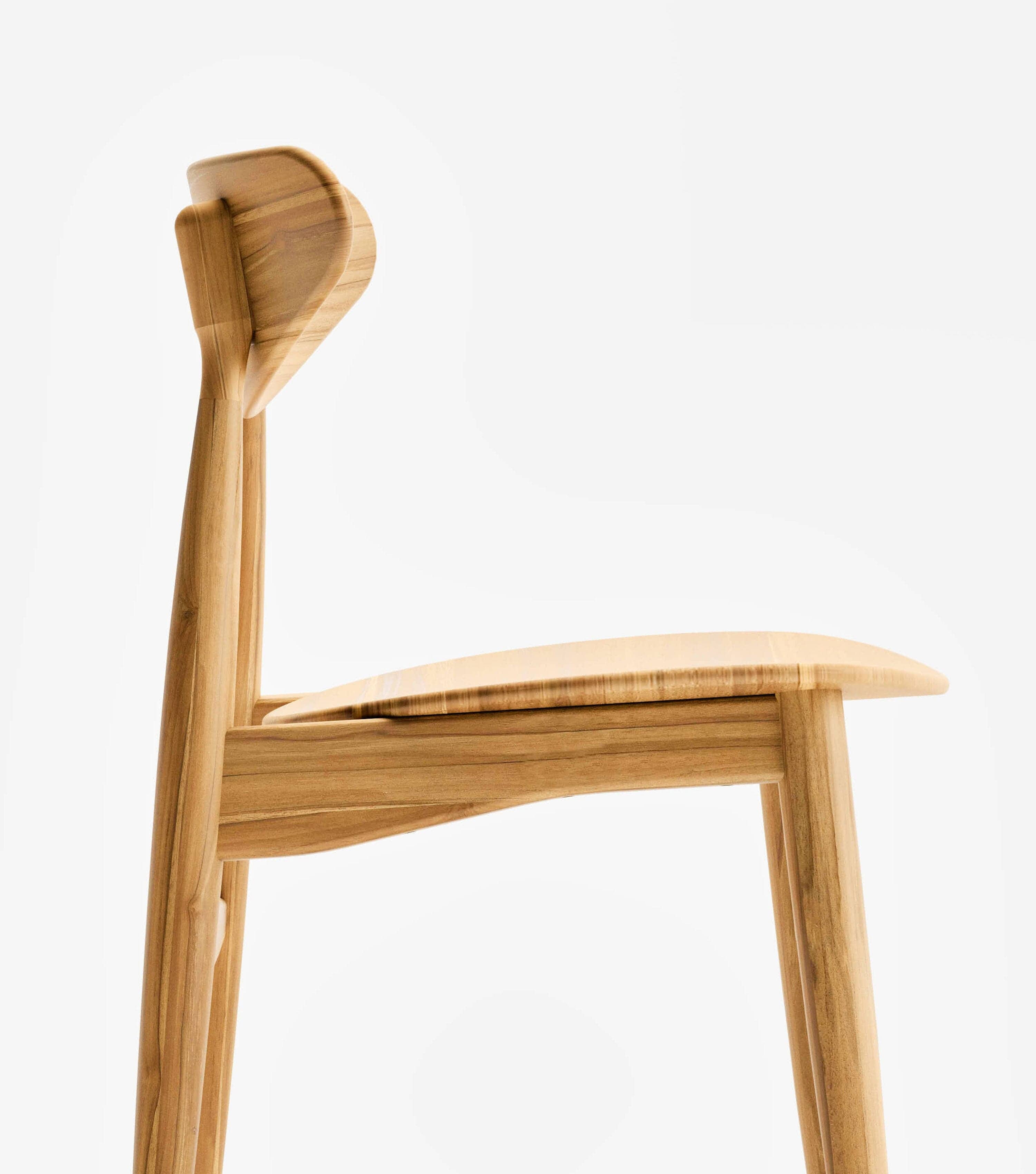 Vera Dining Chair - Modern Wooden Dining Room Chair with Upholstered Seat - Comfortable & Stylish for Home, Kitchen, and Restaurant Use