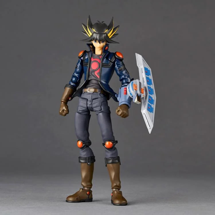 Amazing Yamaguchi Revoltech Action Figure Yusei Fudo NR036 - Highly Poseable Anime Collectible for Display & Photography