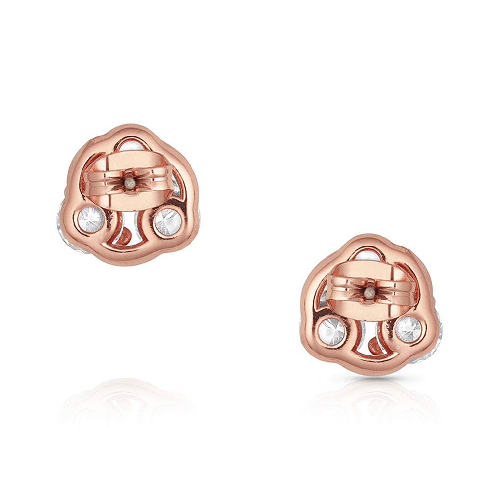 Montana Silversmiths Sterling Silver Rose Earrings for Women - Dainty Floral Stud Ear Jewelry - Perfect for Weddings, Date Nights & Special Occasions