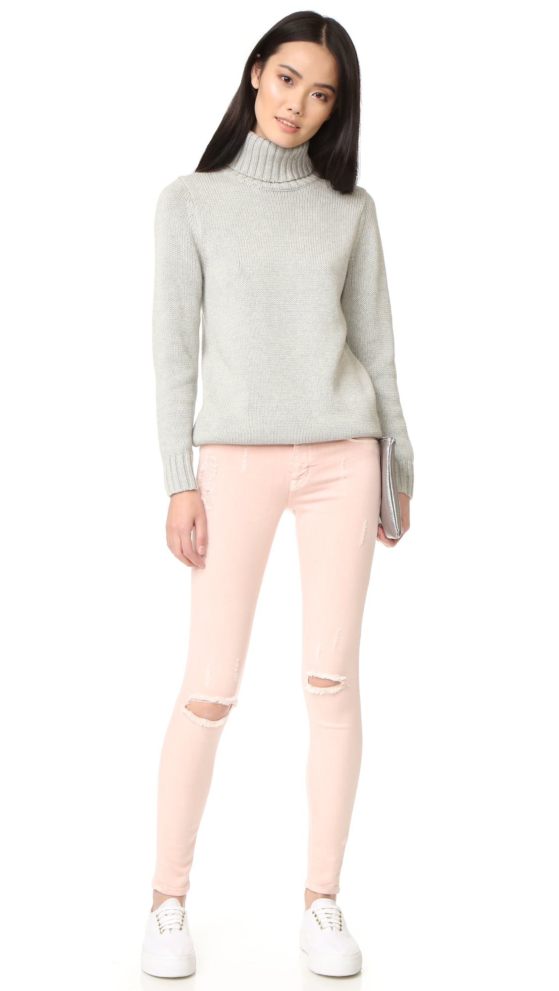HUDSON Women's Nico Mid Rise Super Skinny Jeans - Stretch Denim Pants for Casual Wear & Night Out