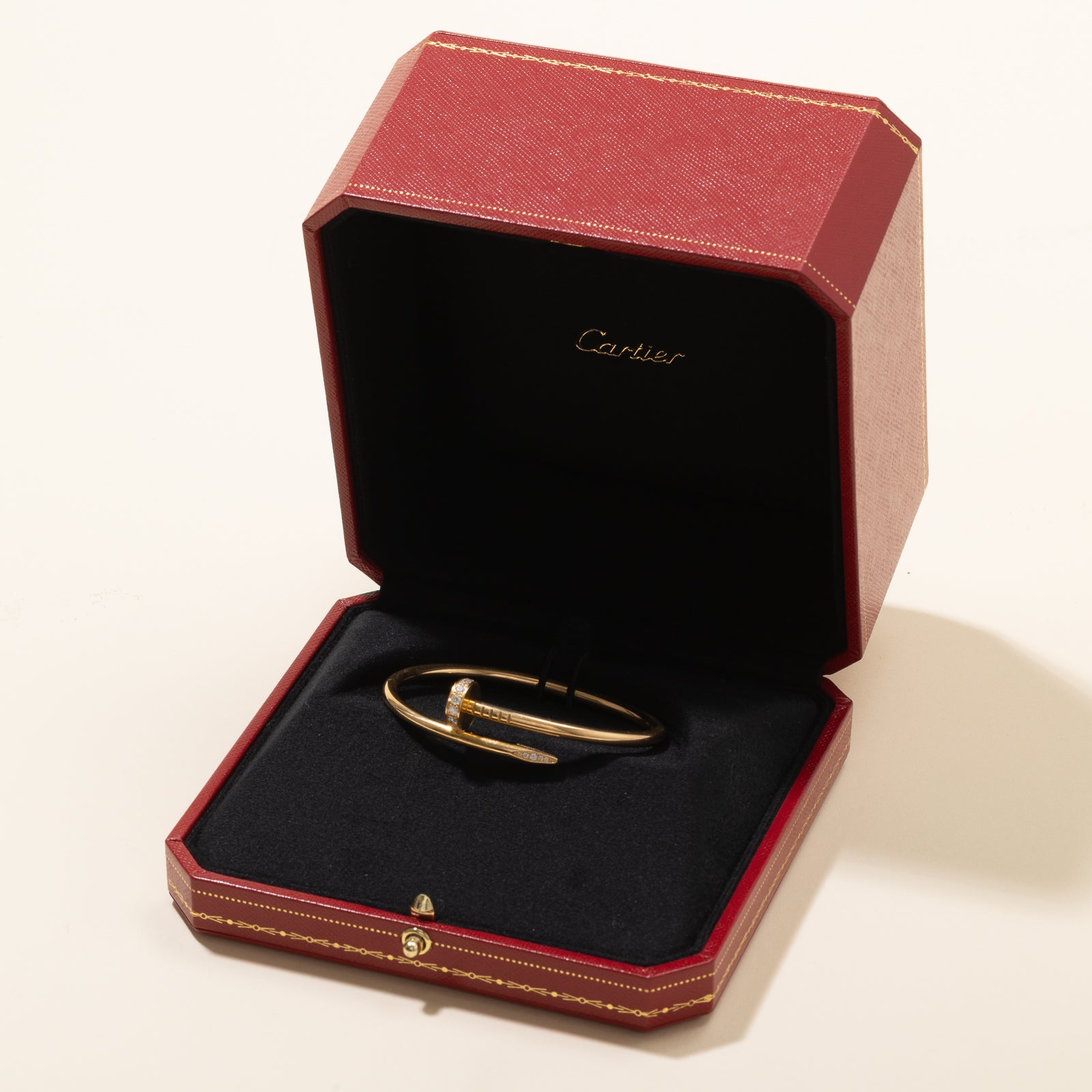 Cartier Juste un Clou Diamond Bracelet - Classic 18K Gold Bangle with 30.57ctw Diamonds | Luxury Jewelry Gift for Women | Perfect for Weddings, Anniversaries & Special Occasions