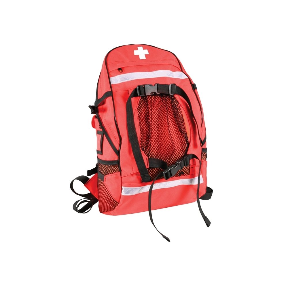 Rothco EMS Trauma First Aid Backpack - Red | Emergency Medical Supplies for EMTs, Paramedics & First Responders | Perfect for First Aid Kits, Disaster Preparedness & Outdoor Adventures