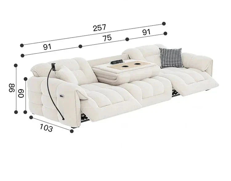 Luxury Electric Recliner Sofa Set - Premium Comfort, Stylish Design & Remote Control for Living Room, Home Theater & Lounge Spaces