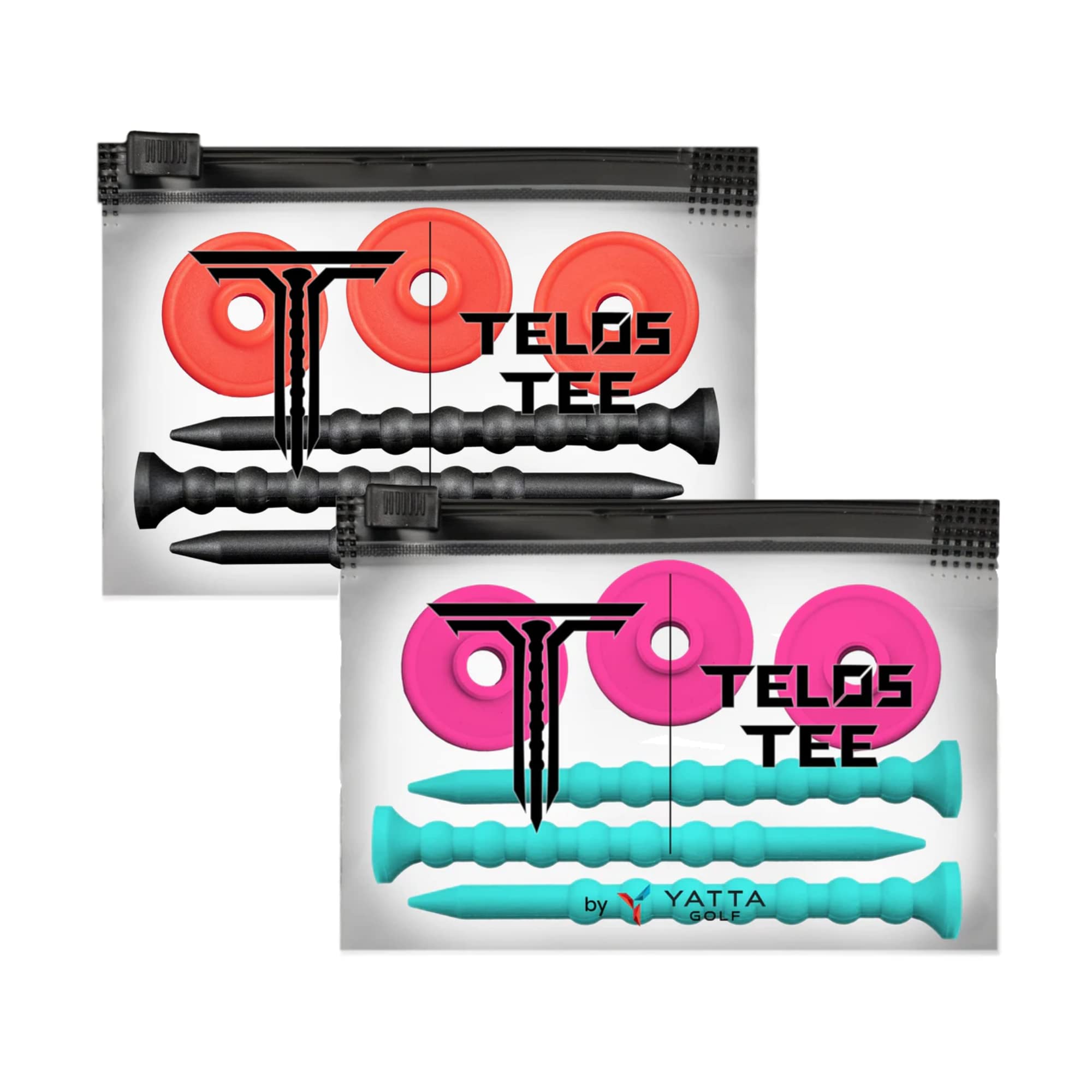 YATTA GOLF Telos Premium Adjustable Unbreakable Golf Tees - Improve Consistency & Lower Scores - Durable Golf Accessories for Season-Long Performance - Perfect for Driving Range & Course Play