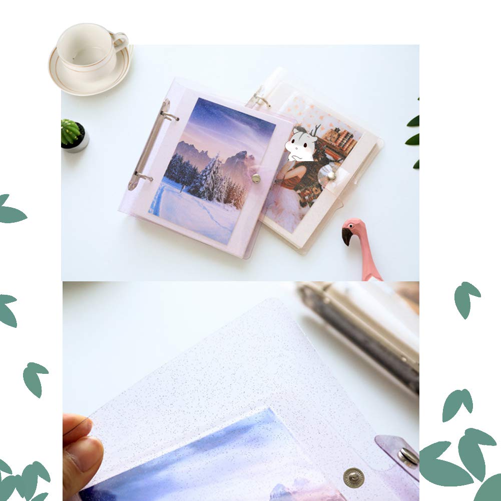 JXE DIY 5 Inch Photo Album with 50 Pockets - Loose-leaf Film Storage for Fuji Instax Wide 300/210 Instant Camera - Perfect for Scrapbooking, Wedding Memories & Travel Photos