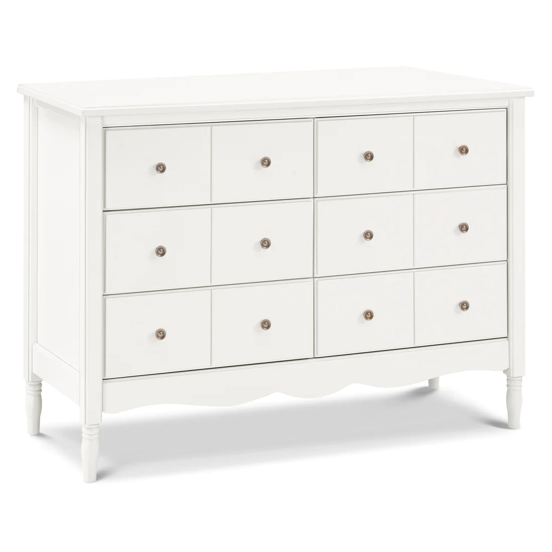 Liberty 6 Drawer Assembled Dresser - Modern Wooden Chest of Drawers for Bedroom Storage | Perfect for Organizing Clothes, Linens & Accessories in Home, Dorm or Nursery