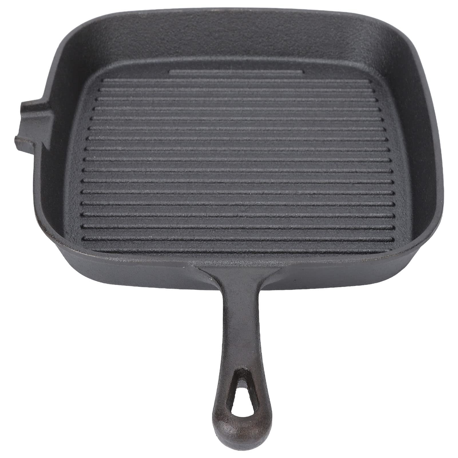 BTIHCEUOT Heavy Duty Cast Iron Grill Pan - Professional Restaurant & Kitchen Griddle for Steak, Burgers, Seafood - Perfect for Indoor & Outdoor Cooking, BBQ, Camping, Backyard Parties