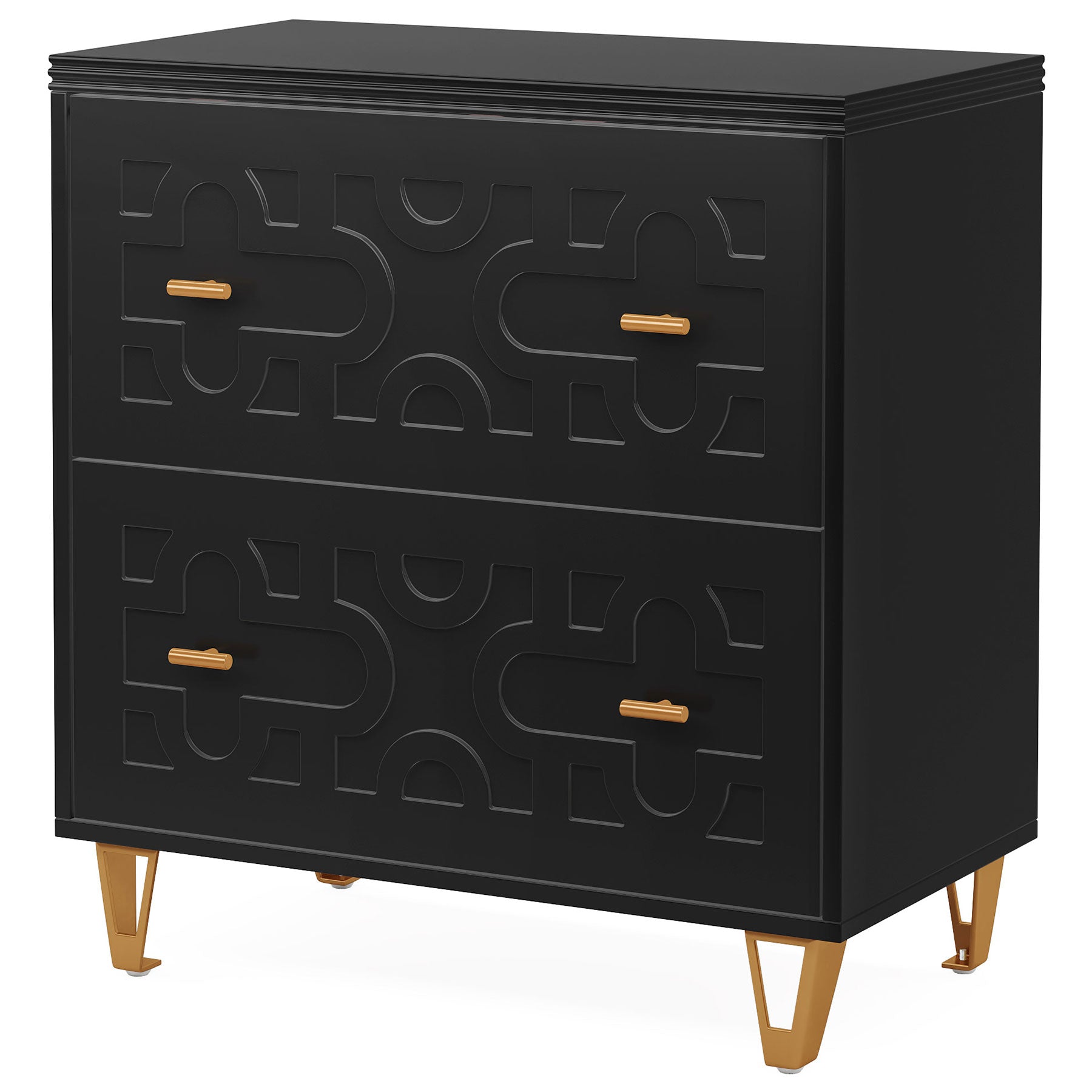 2 Drawer File Cabinet - Modern Office Storage Solution, Printer Stand for Home & Workspace - Perfect for Organizing Documents & Office Supplies