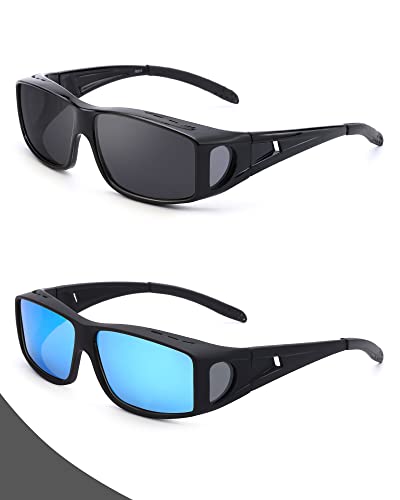 A02 (2 Pack)black Frame/Grey Lens+matter Black Frame/Blue Mirrored Lens