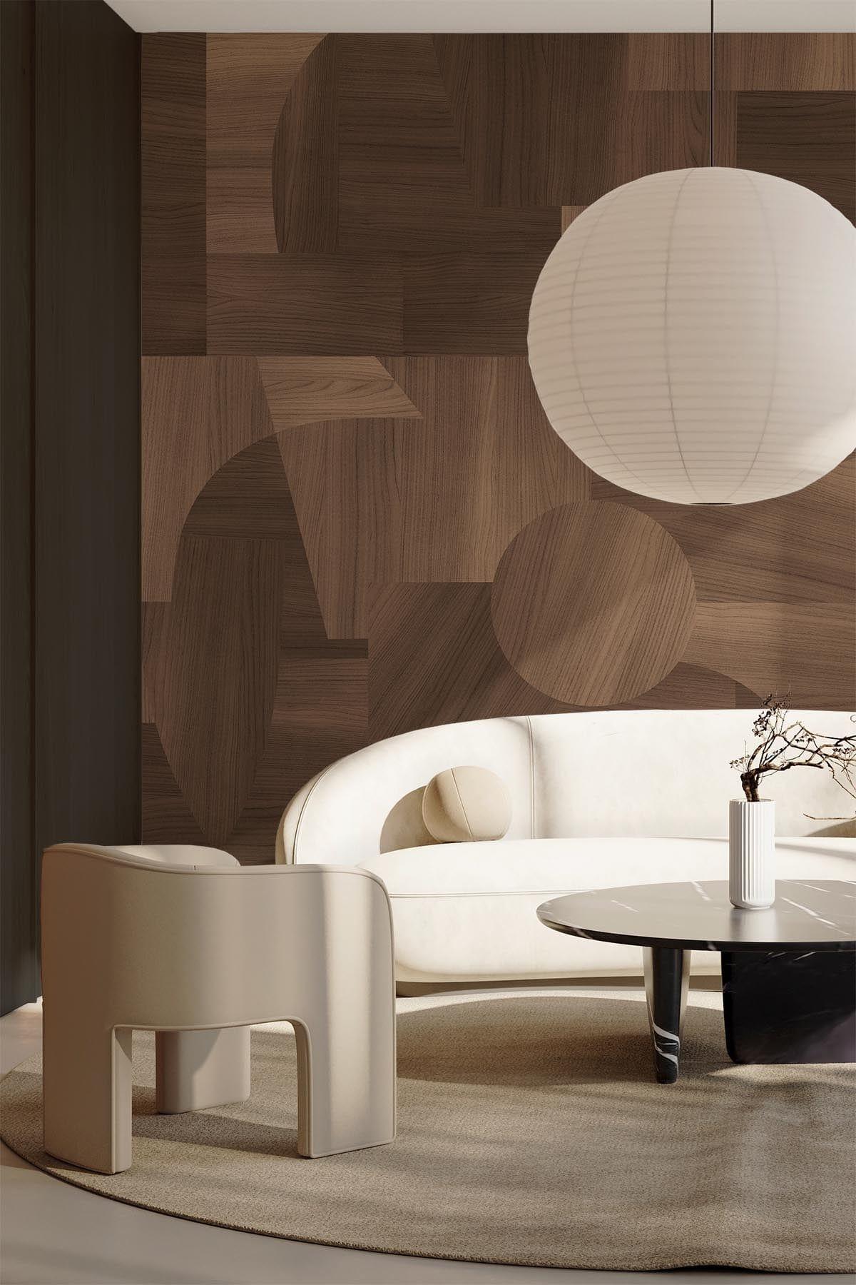 Handcrafted Brown Oak Wood Art - Elegant Home Decor for Living Room, Bedroom & Office - Perfect for Wall Hangings & Gifts