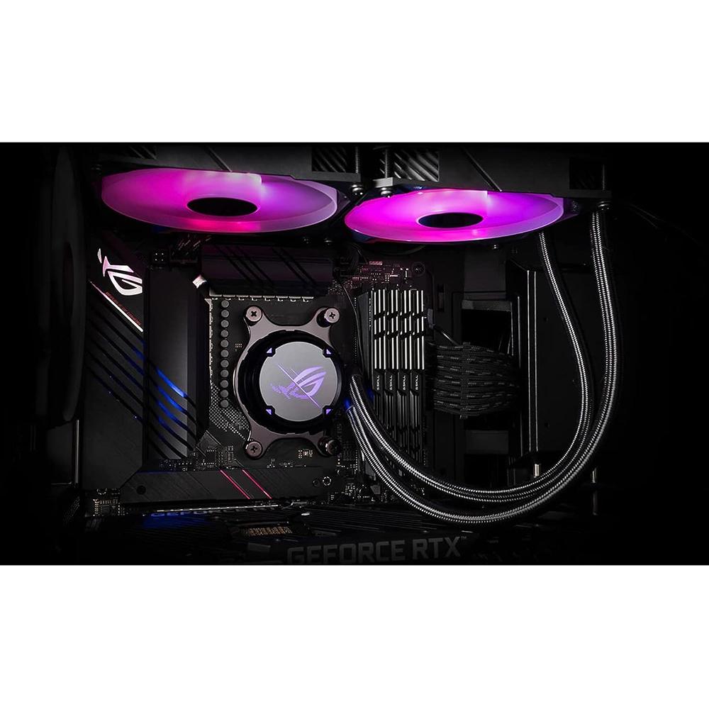 ASUS ROG STRIX LC II 240 ARGB All-in-One Liquid CPU Cooler - 240mm Radiator, RGB Lighting, Intel/AMD Compatible - Perfect for Gaming PCs and High-Performance Workstations